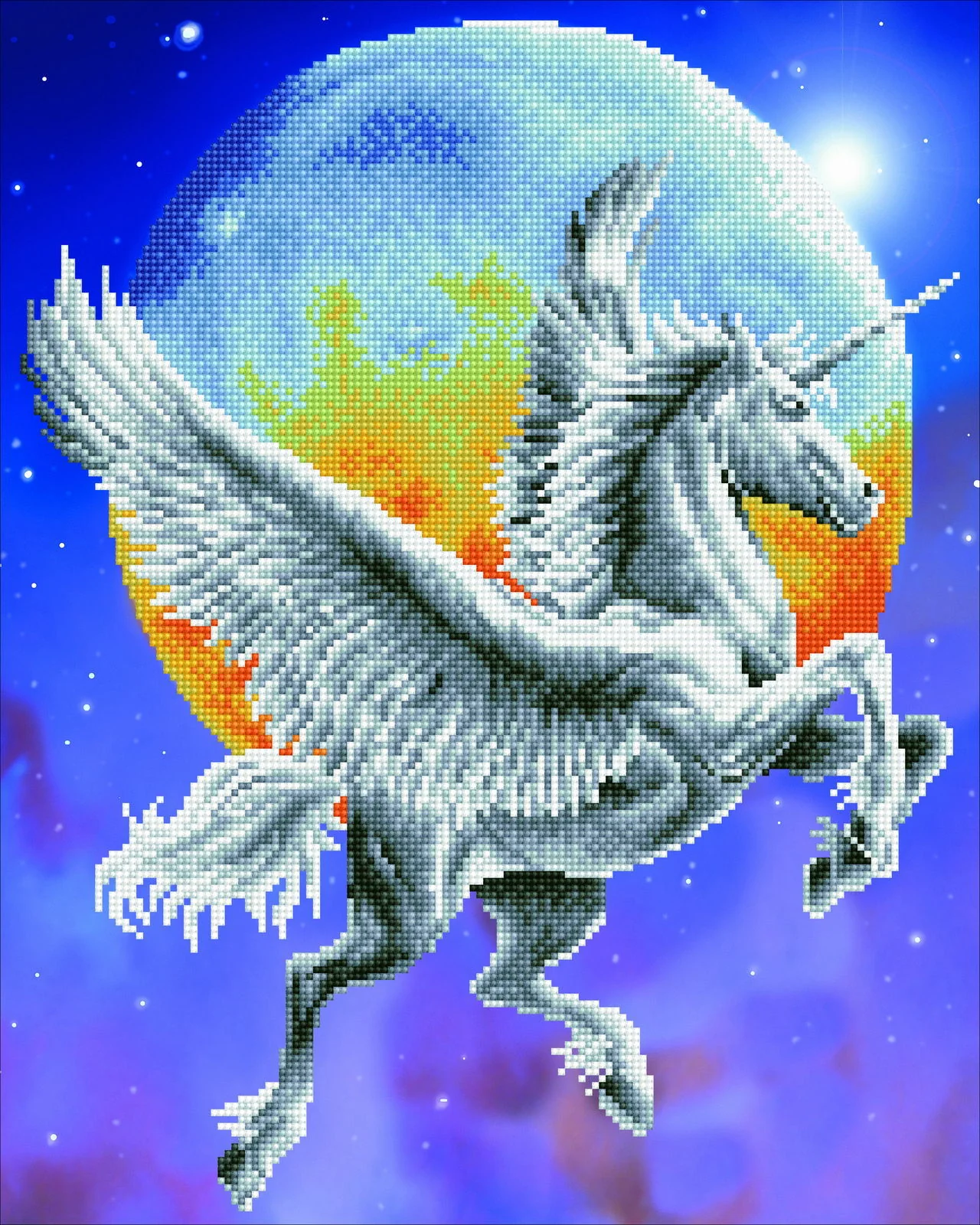 Diamond Dotz Moonlight Flight - 15.9" x 20.1"