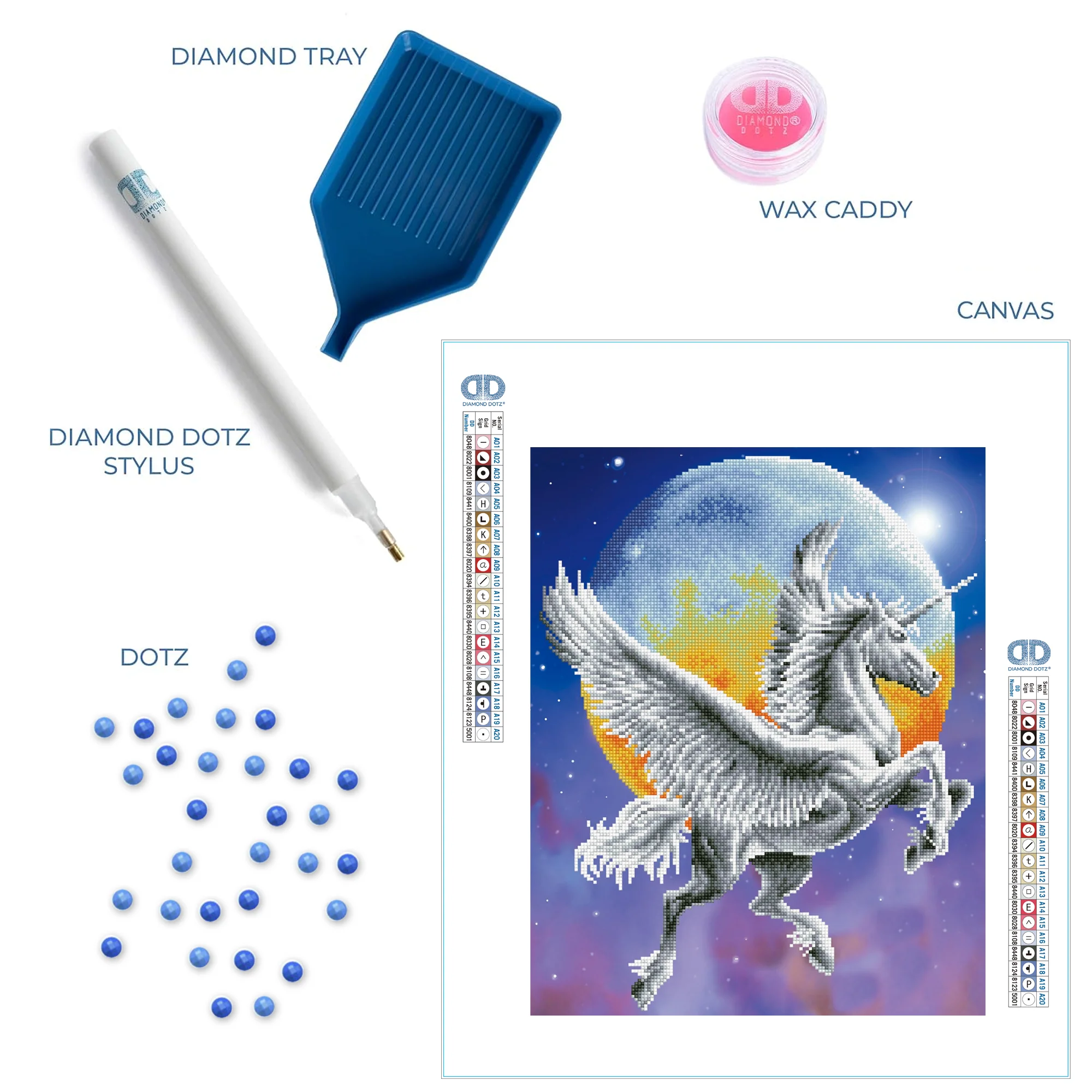 Diamond Dotz Moonlight Flight - 15.9" x 20.1" - Image 5