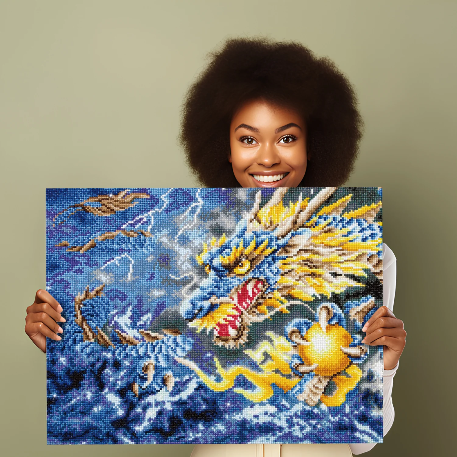 Diamond Dotz Mythical Dragon - 26.8" x 18.5" - Image 3