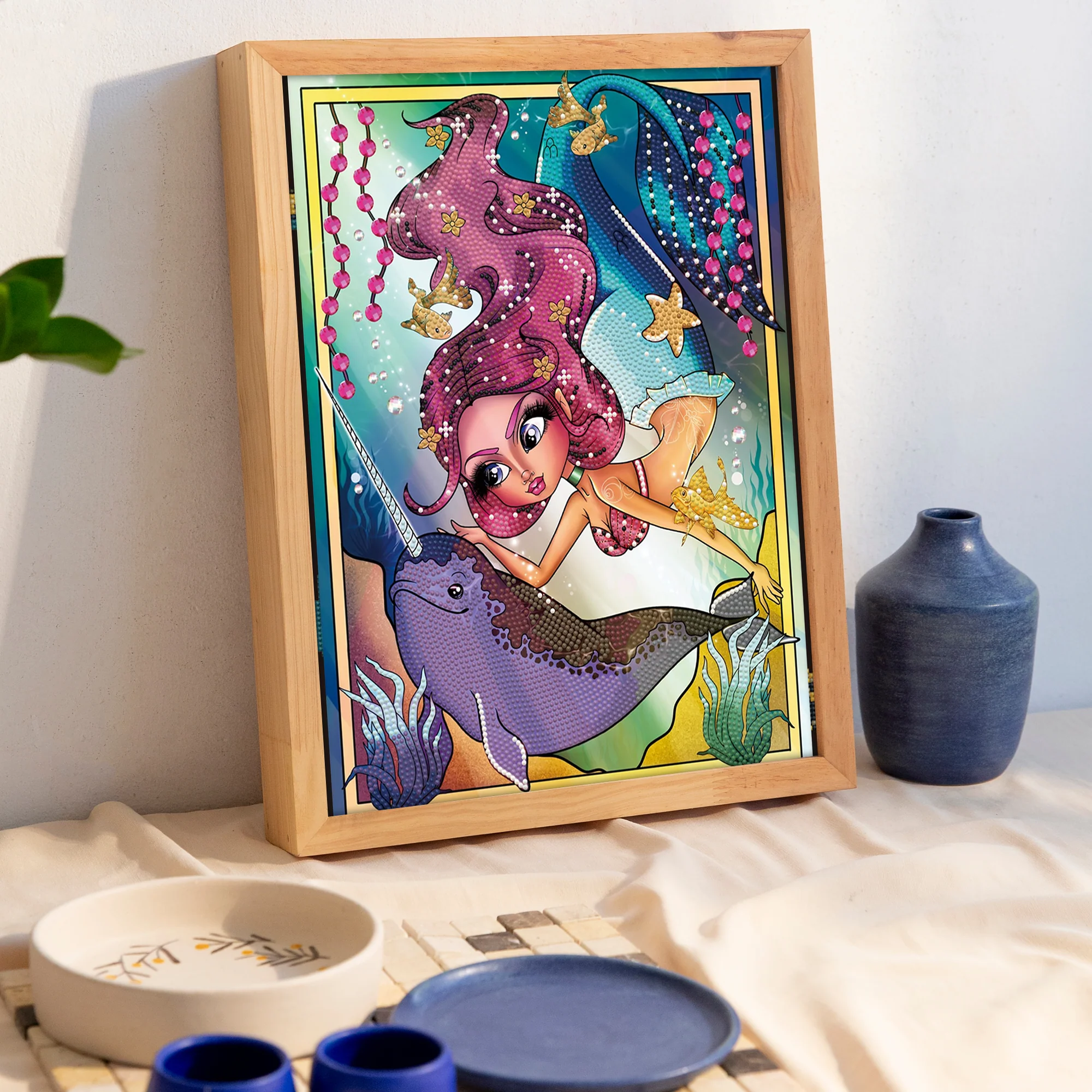 Diamond Dotz Narwhal - 11.8" x 15.8" - Image 2