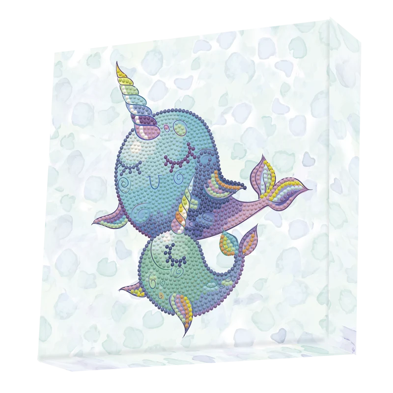 Diamond Dotz Decorative Box Narwhal Dreams - 8.7" x 8.7"
