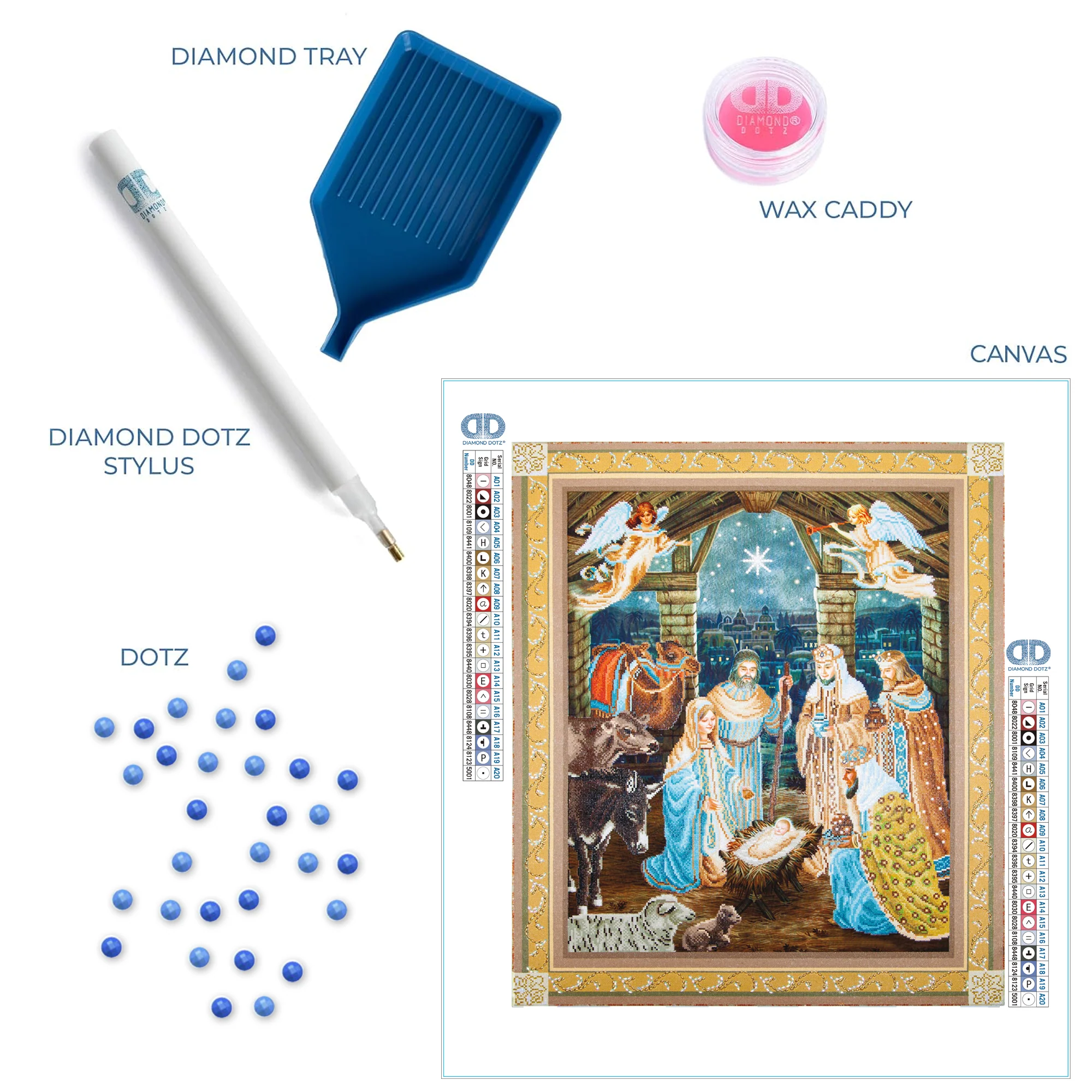 Diamond Dotz Nativity Scene - 33.5" x 39.4" - Image 5