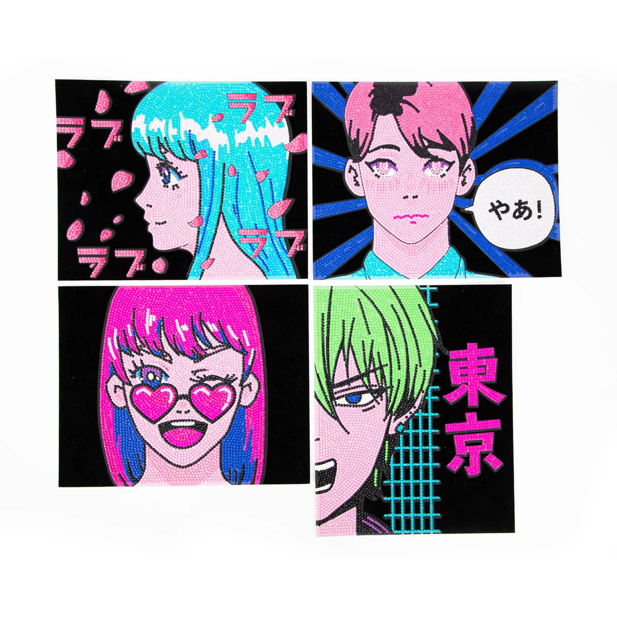 Diamond Dotz Neon Flock Anime - 8.0" x 10.0"