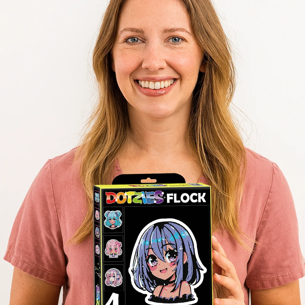 Diamond Dotz Neon Flock Anime Girls - 8.0" x 10.0" - Image 5