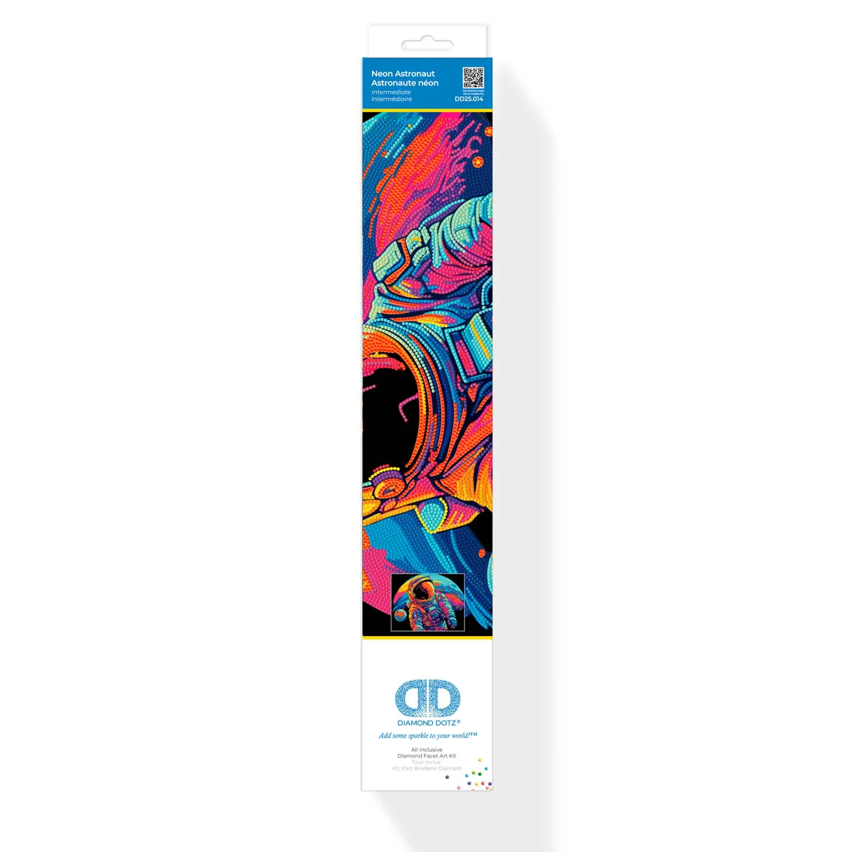 Diamond Dotz Neon Flock Astronaut - 18.0" x 14.0" - Image 7