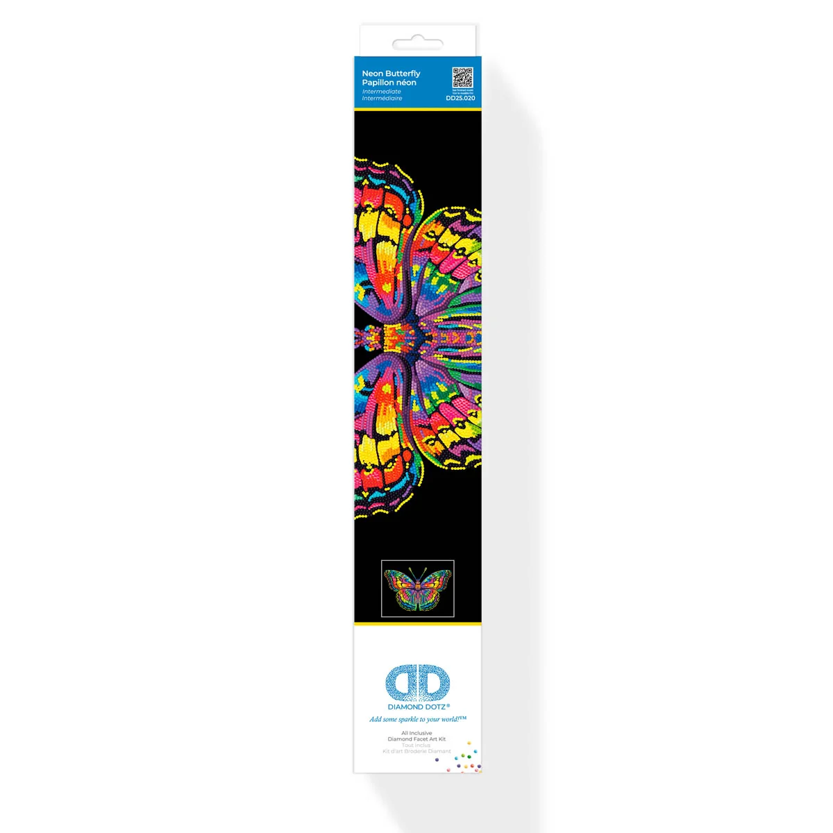 Diamond Dotz Neon Flock Butterfly - 18.0" x 14.0" - Image 7