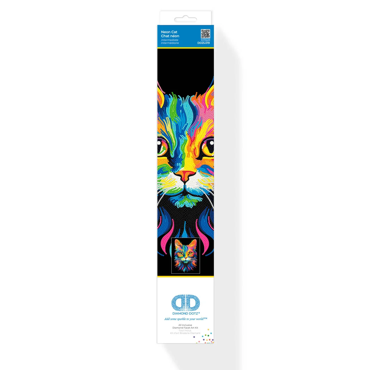Diamond Dotz Neon Flock Cat - 14.0" x 18.0" - Image 7