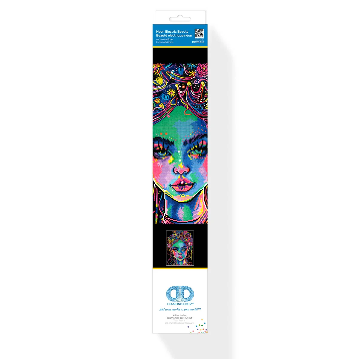 Diamond Dotz Neon Flock Electric Beauty - 14.0" x 18.0" - Image 7