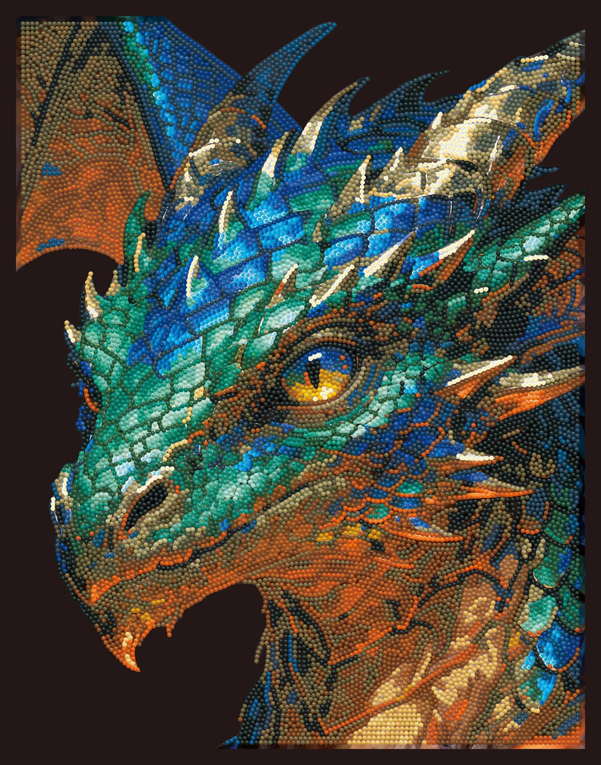 Neon Flock Kaleidoscope Dragon - Image 4