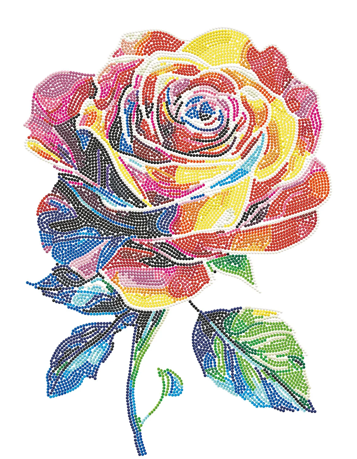 Neon Flock Rose Glow - Image 3