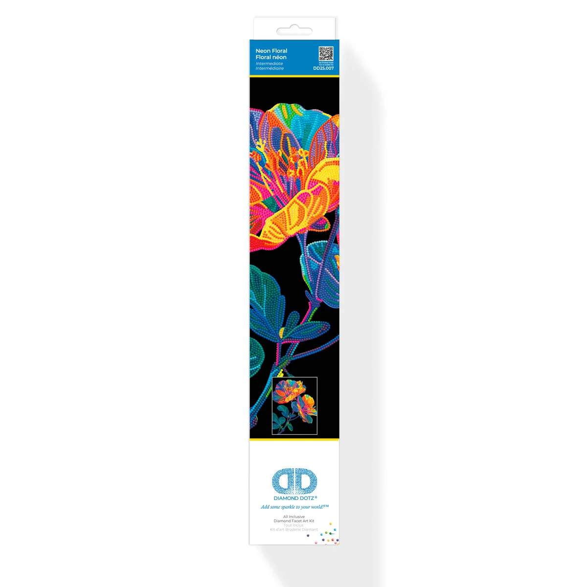 Diamond Dotz Neon Flock Floral - 14.0" x 18.0" - Image 7