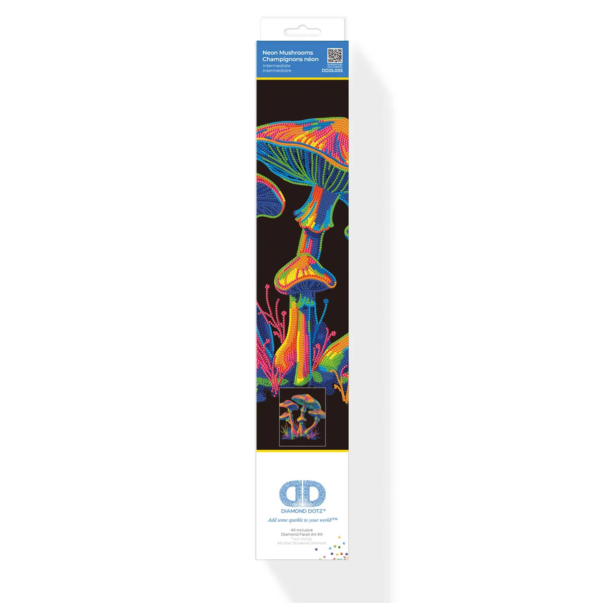 Diamond Dotz Neon Flock Mushrooms - 14.0" x 18.0" - Image 7