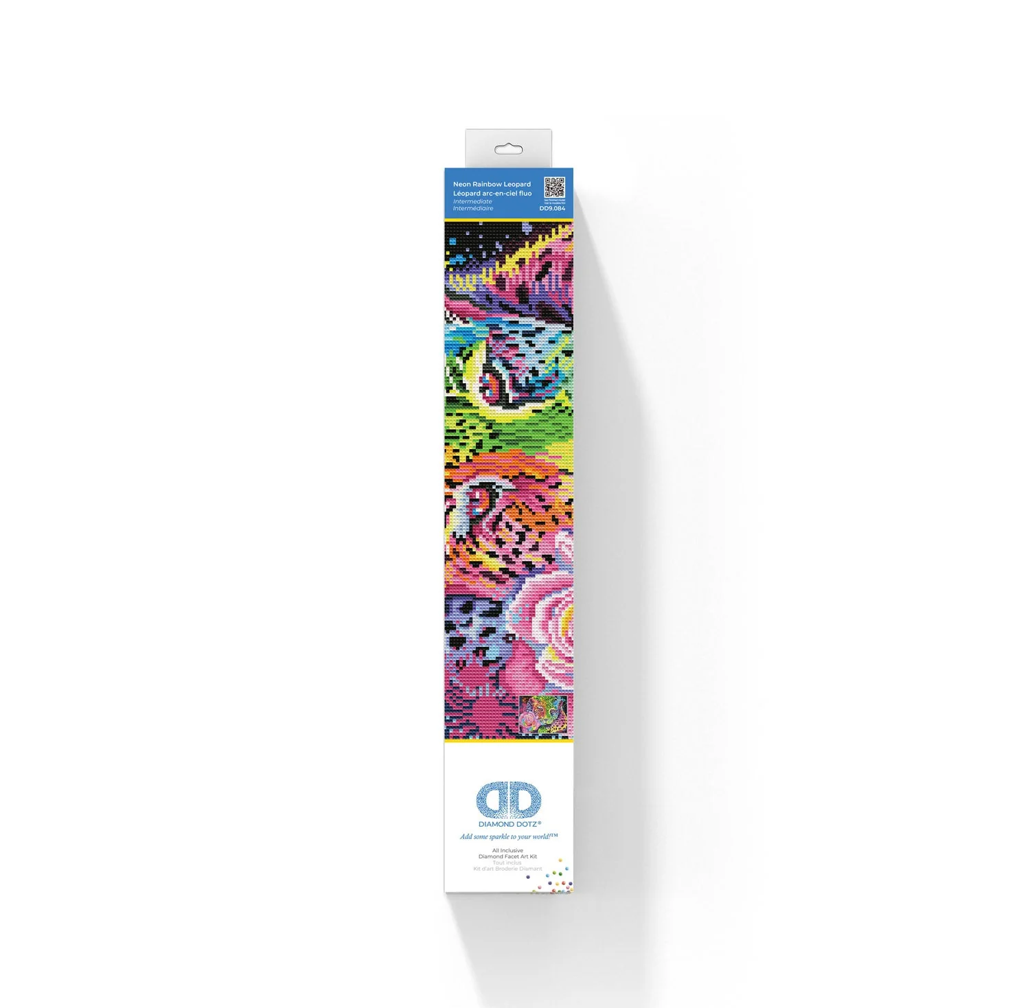 Diamond Dotz Neon Rainbow Leopard - 13.8" x 17.7" - Image 3