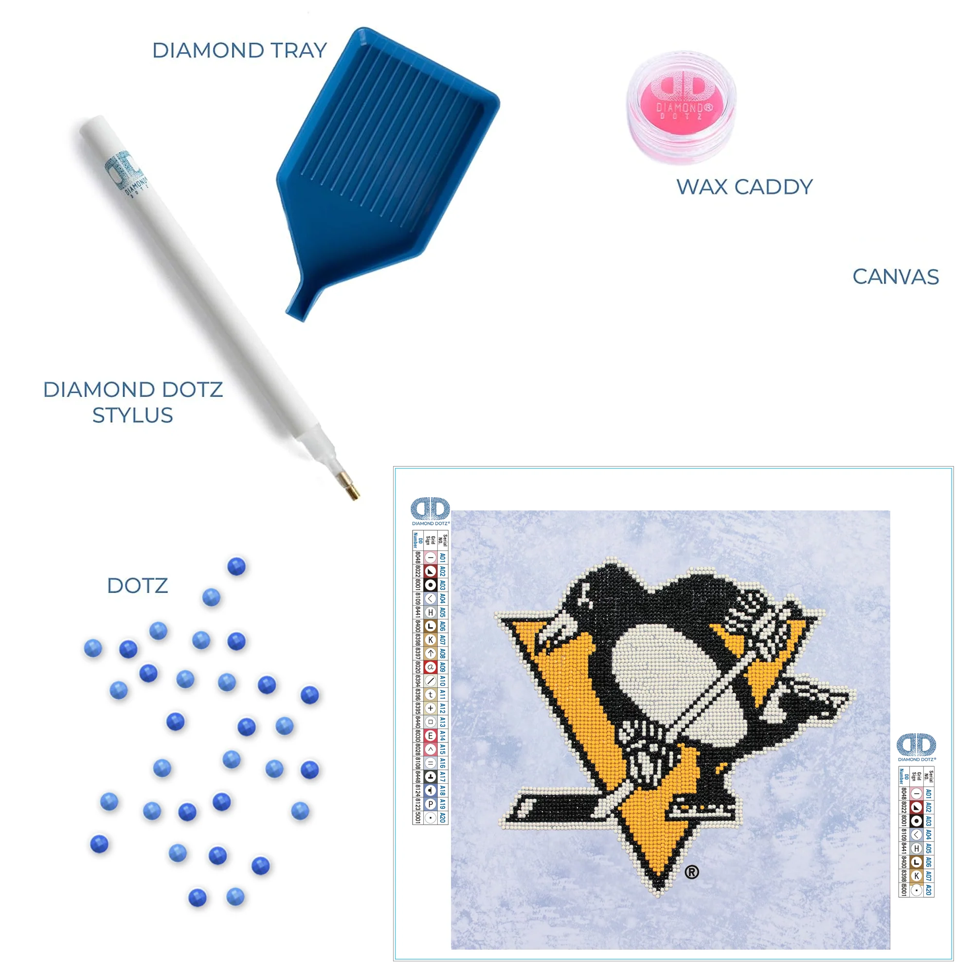 Diamond Dotz NHL Pittsburgh Penguins - 12.6" x 12.6" - Image 6
