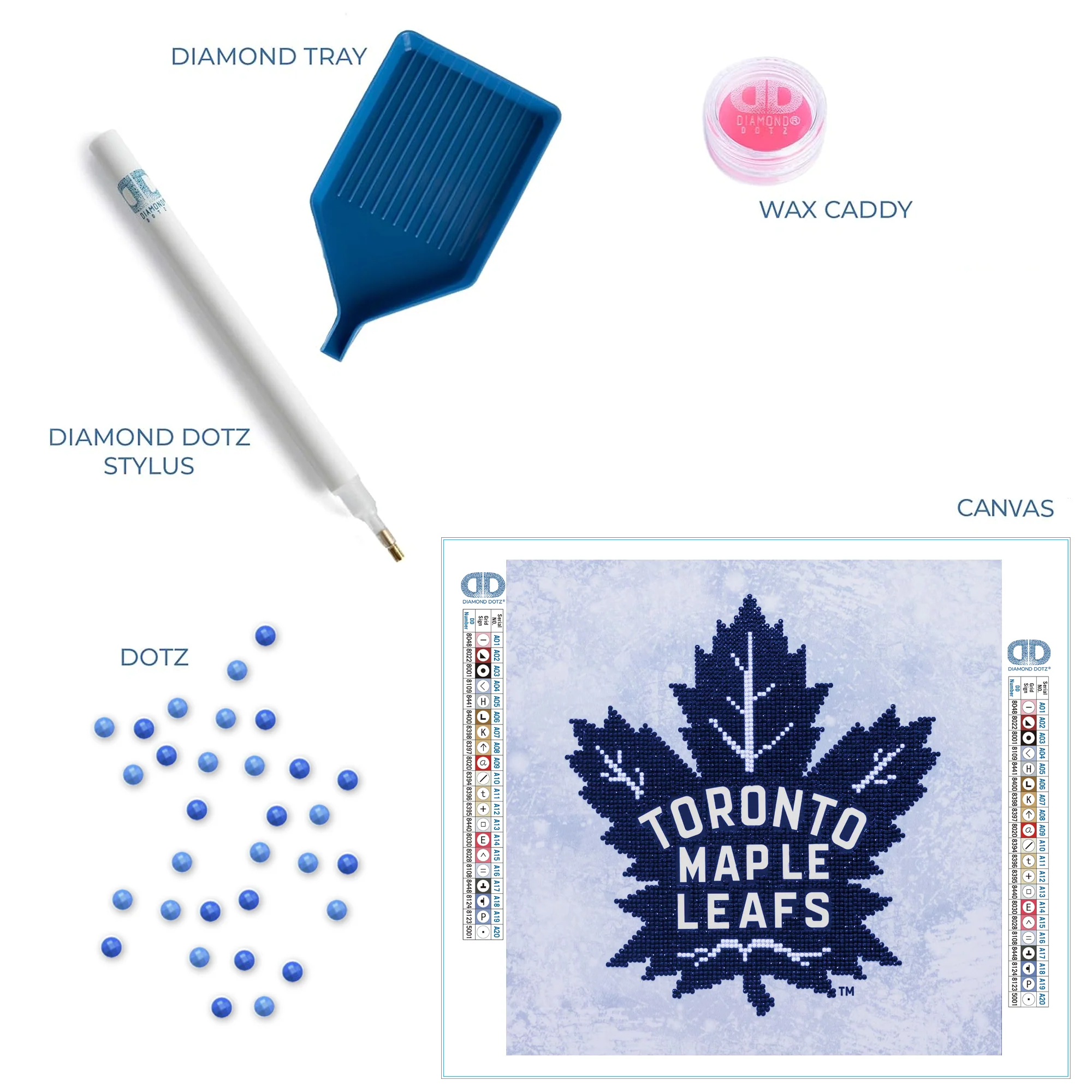 Diamond Dotz NHL Toronto Maple Leafs - 12.6" x 12.6" - Image 5