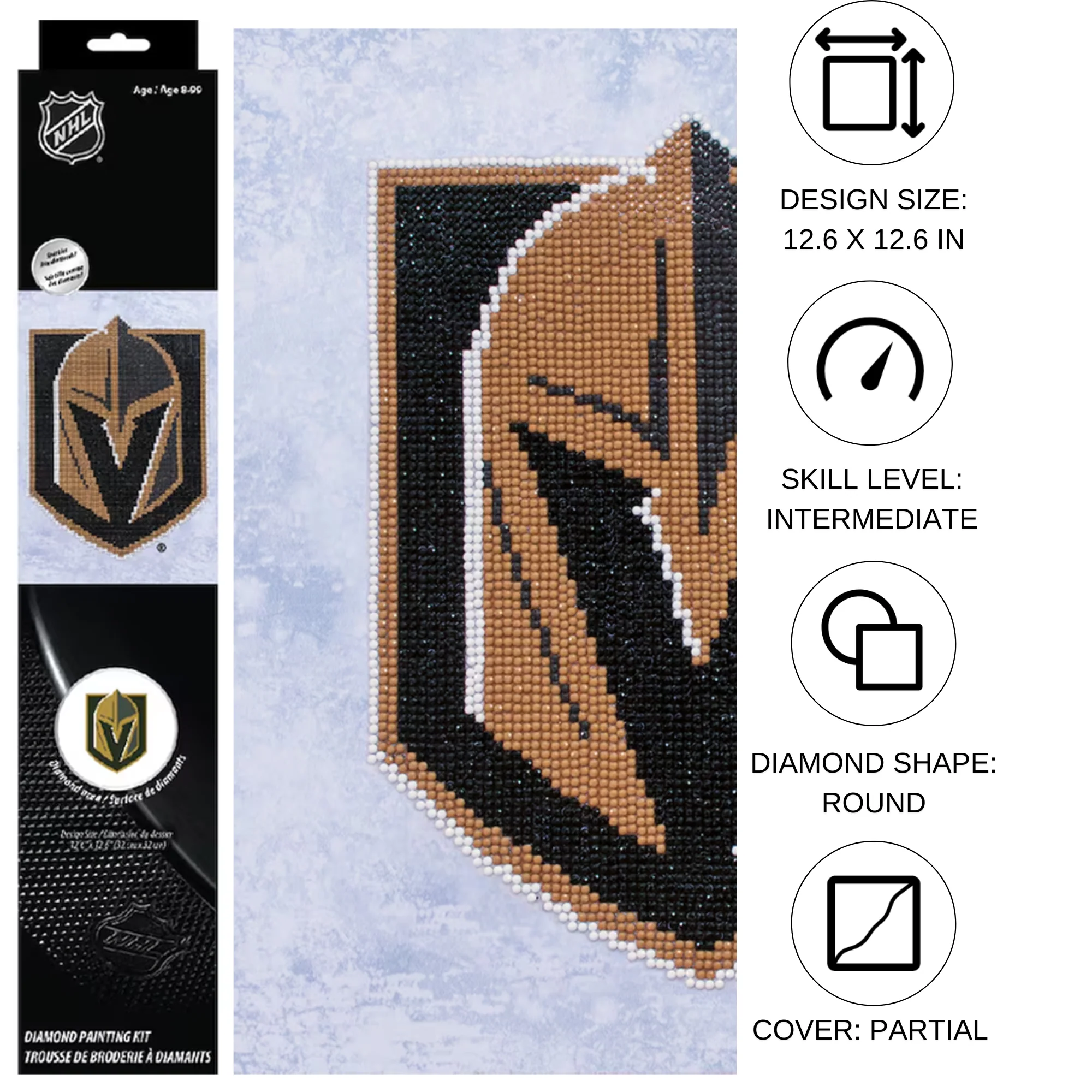 Diamond Dotz NHL Vegas Golden Knights - 12.6" x 12.6" - Image 3