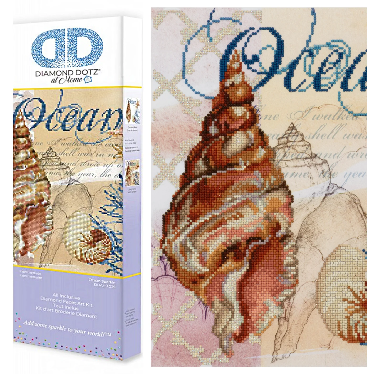 Diamond Dotz Ocean Sparkle - 16.1" x 16.1" - Image 7