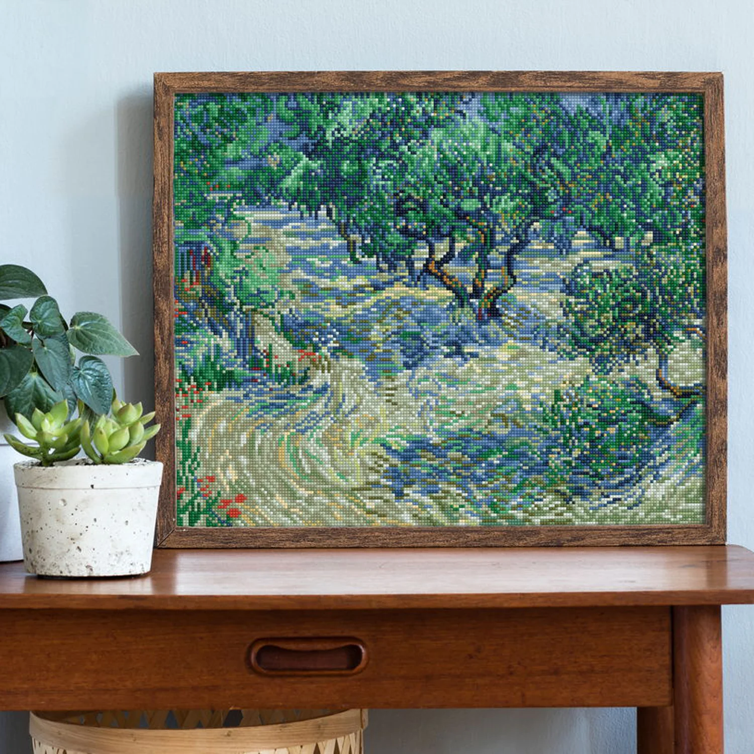 Diamond Dotz Olive Orchard (Van Gogh) - 20.5" x 16.5" - Image 3