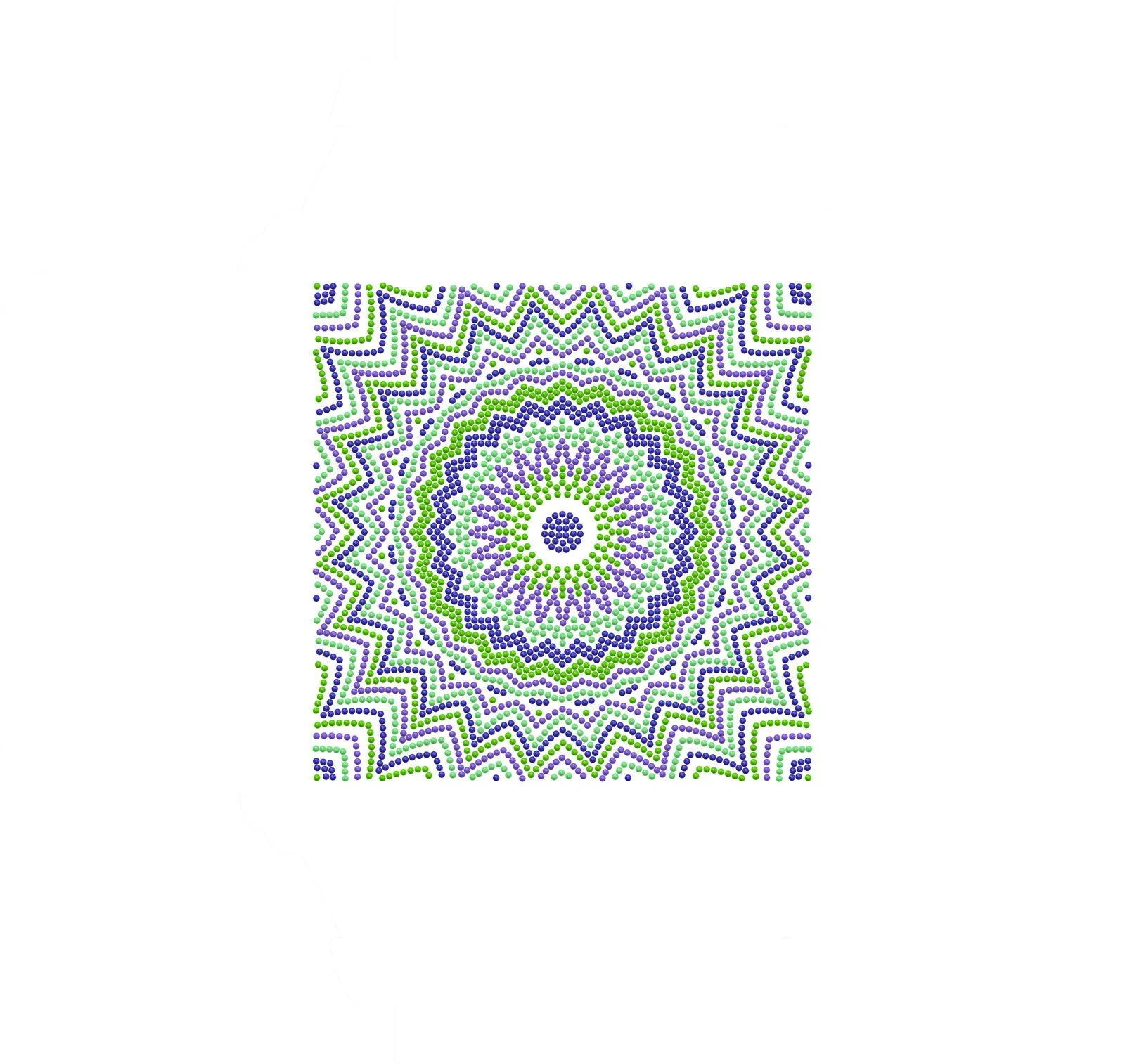 Diamond Dotz Decorative Box Optical Illusion - 8.7" x 8.7" - Image 4