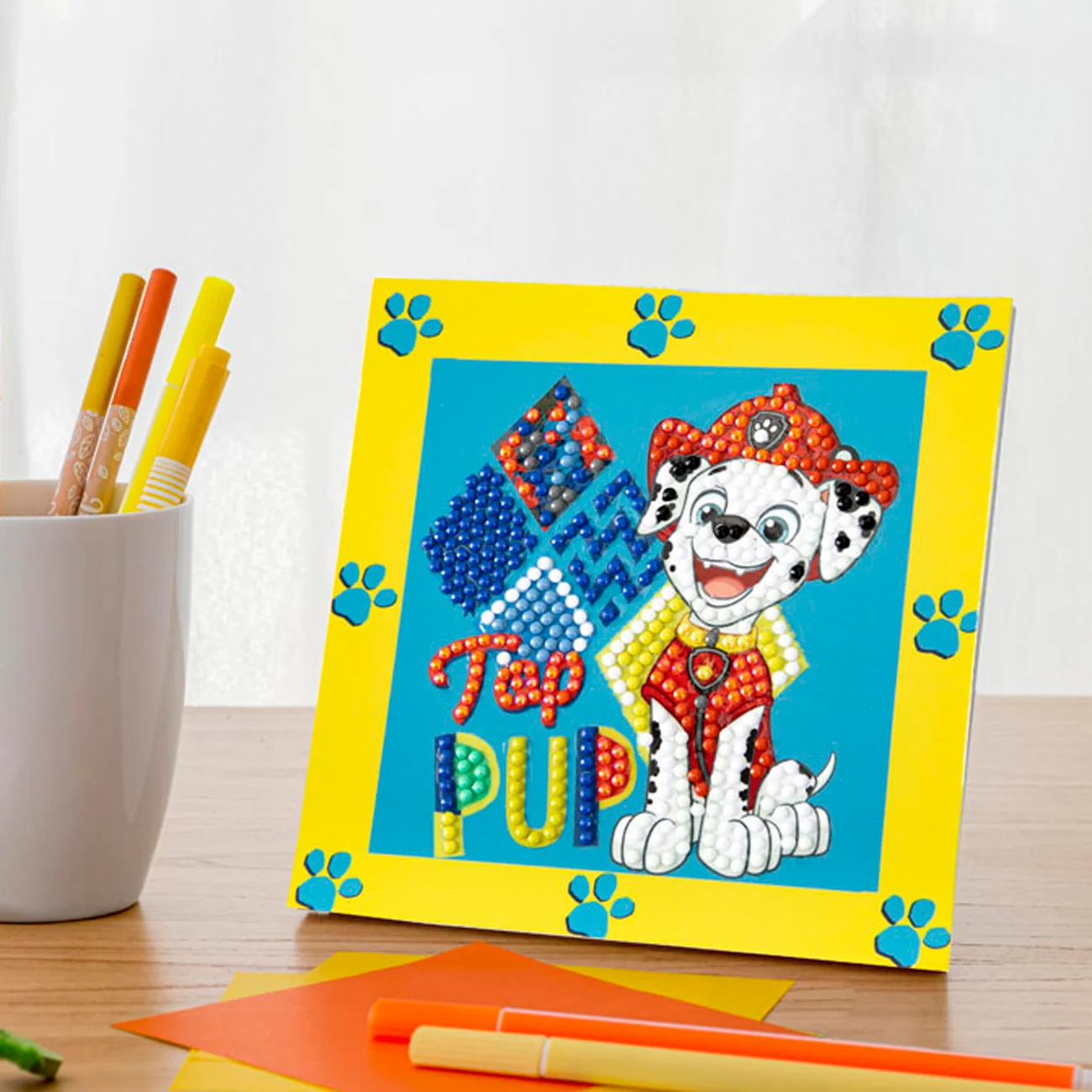 Diamond Dotz DOTZIES PAW PATROL Top Pup Diamond Painting - 5.1" x 5.1" - Image 4