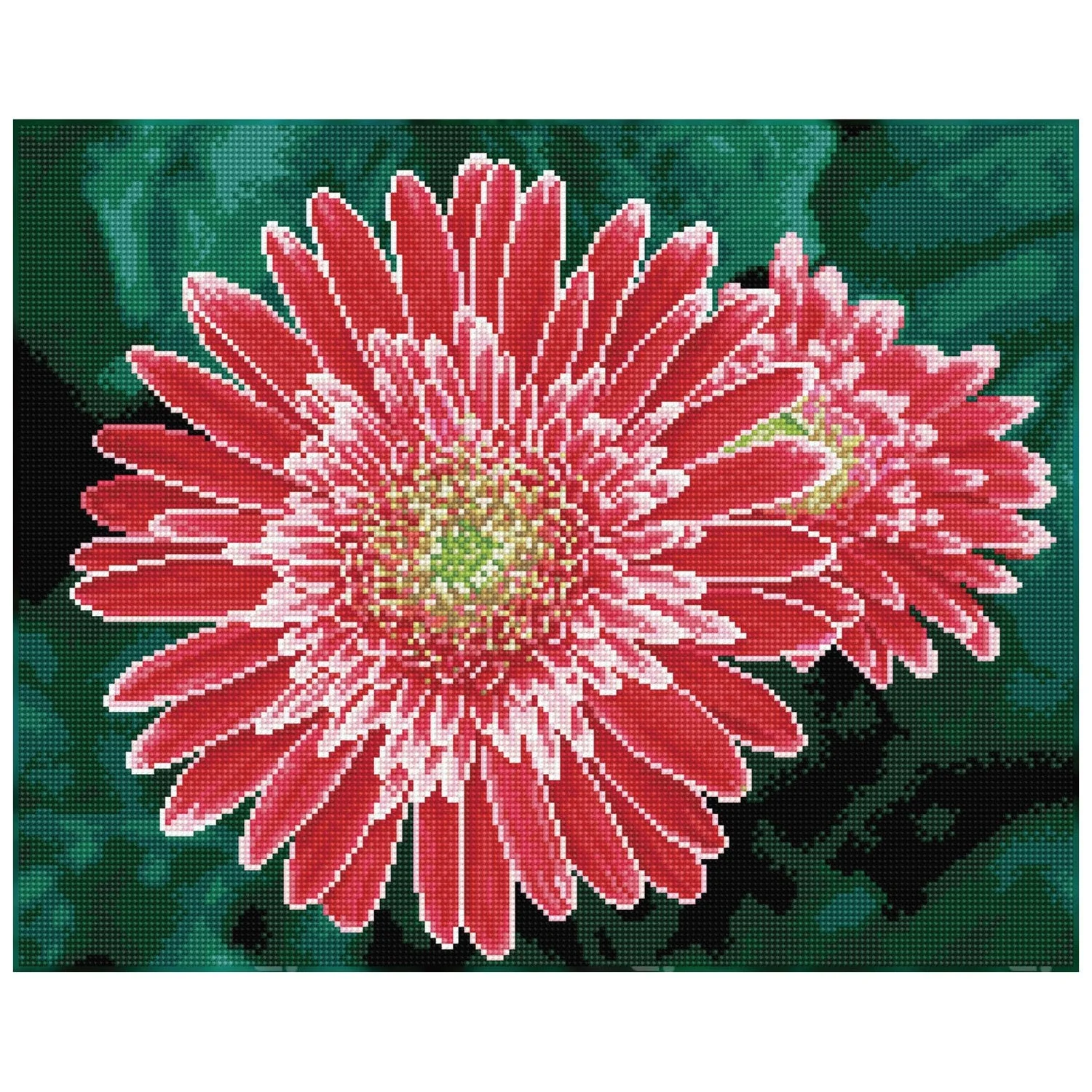 Diamond Dotz Pink Gerberas Pre-Framed Kit - 19.7" x 15.8" - Image 2