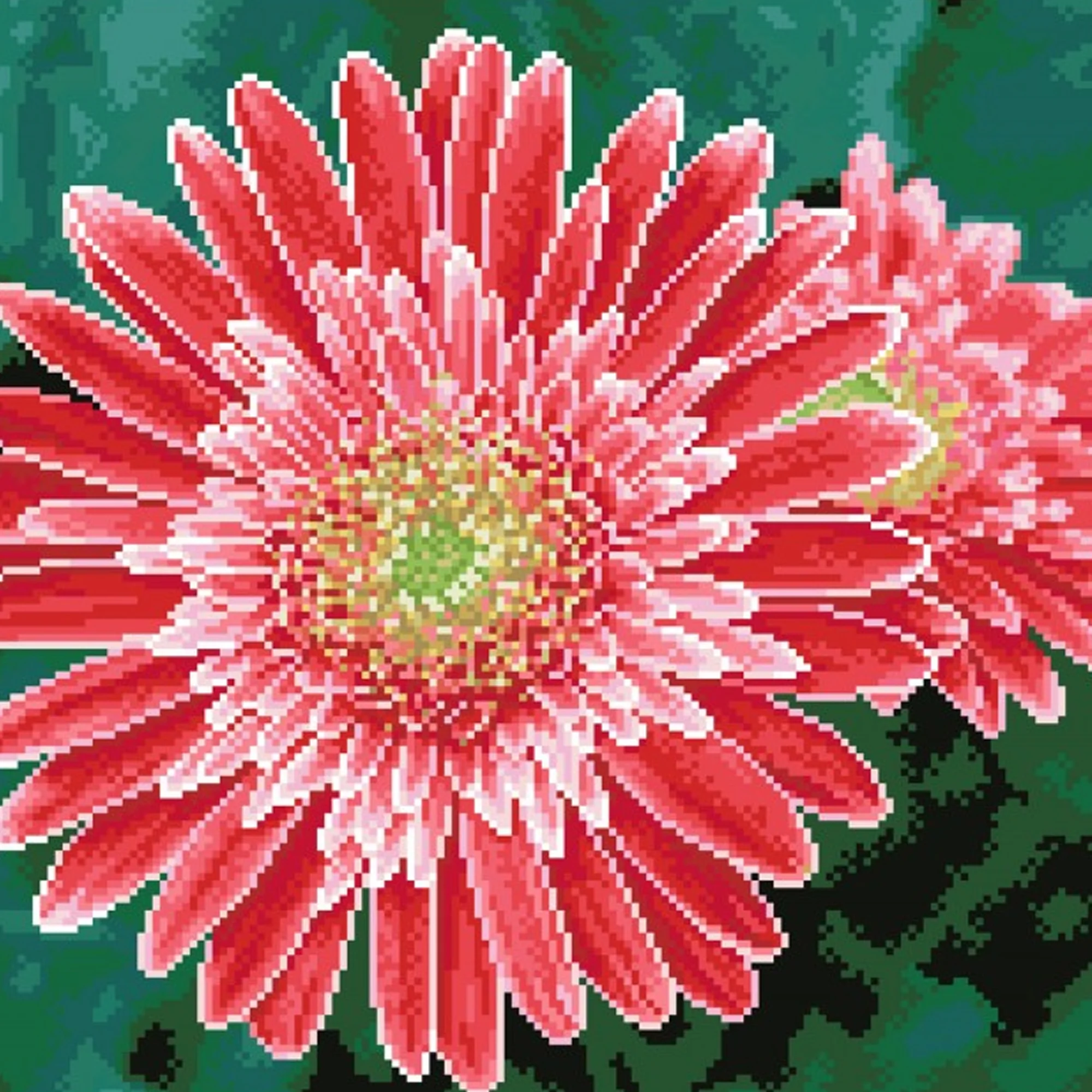 Diamond Dotz Pink Gerberas Pre-Framed Kit - 19.7" x 15.8" - Image 4