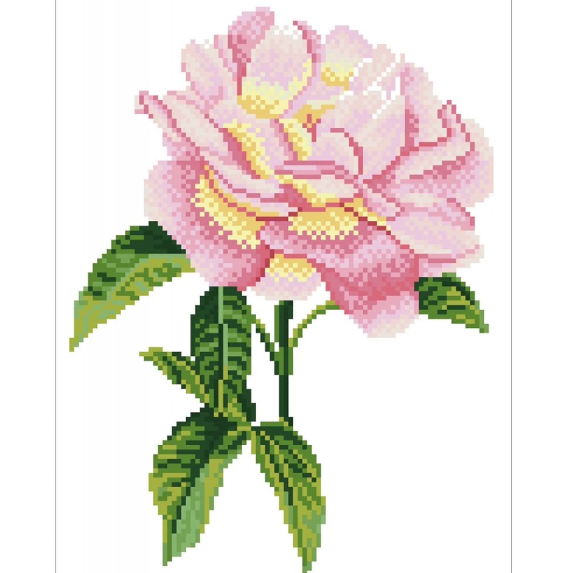 Diamond Dotz Pink Rose with Frame - 10.9" x 14.1" - Image 4