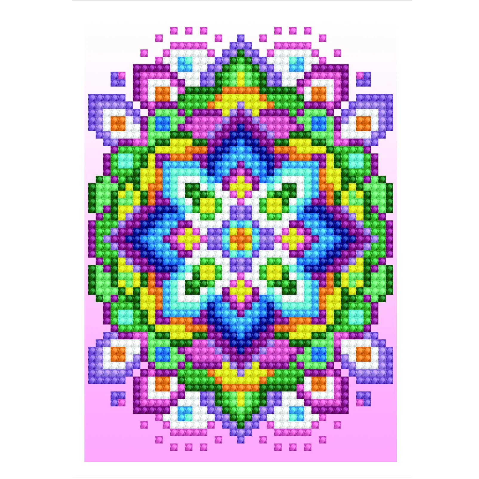 Diamond Dotz Pink Star Greeting Card - 5.0" x 7.0" - Image 6