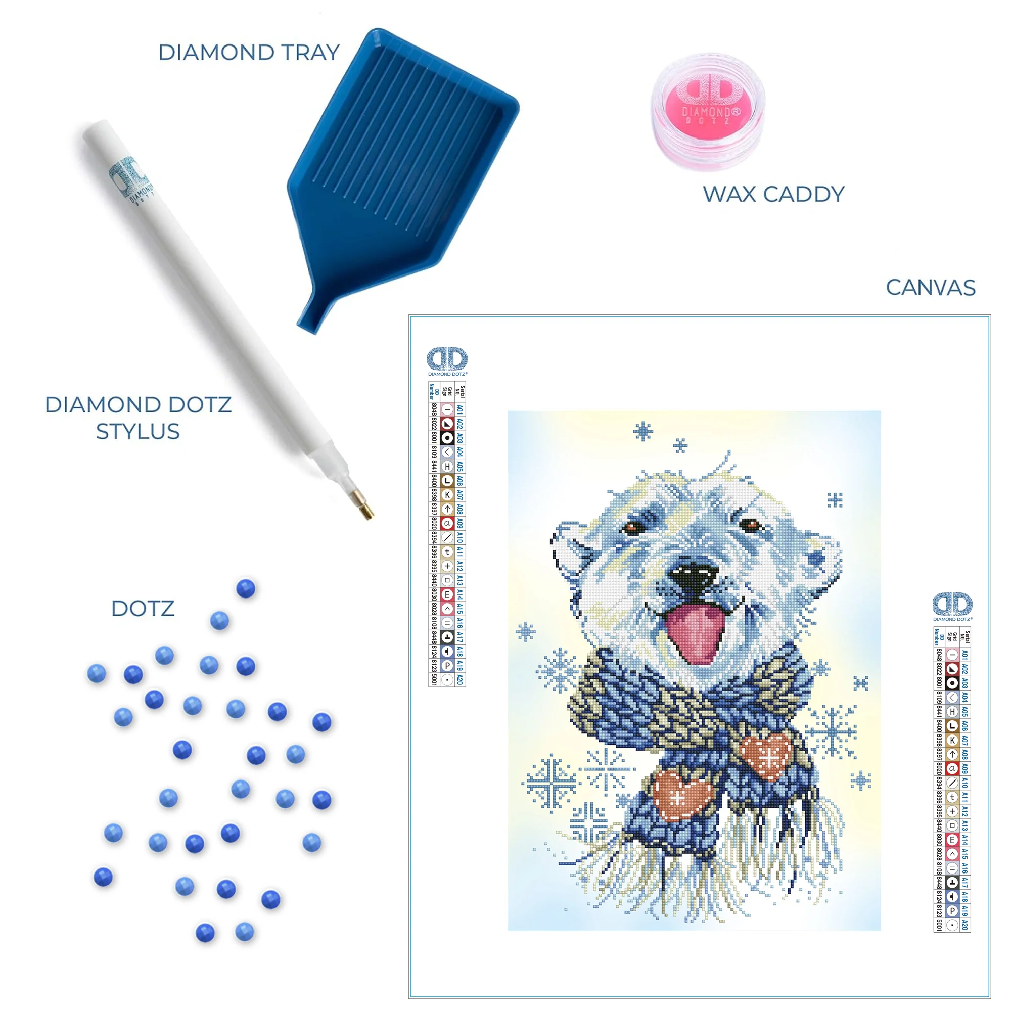 Diamond Dotz Polar Dude - 14.6" x 20.1" - Image 6
