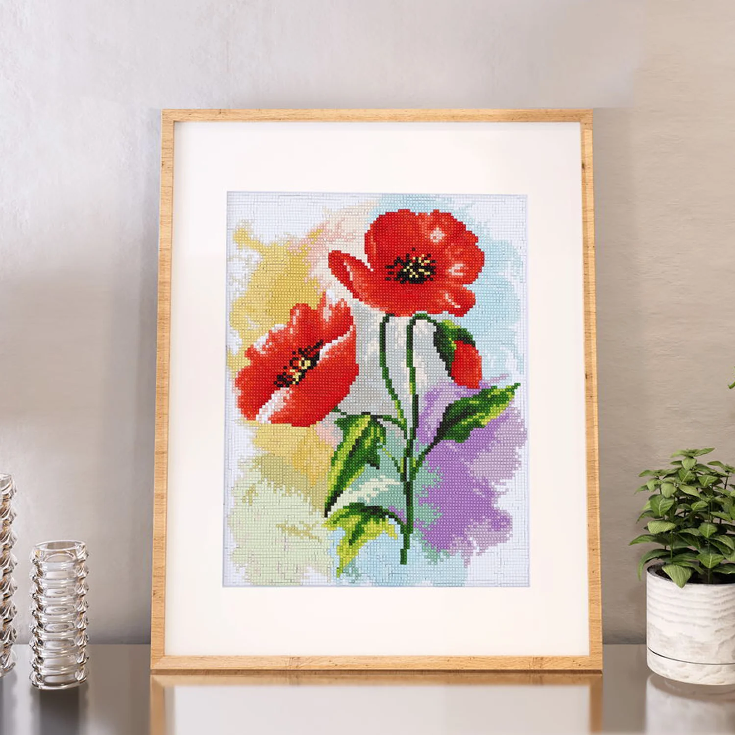 Diamond Dotz Poppy Poster - 10.6" x 13.8" - Image 2