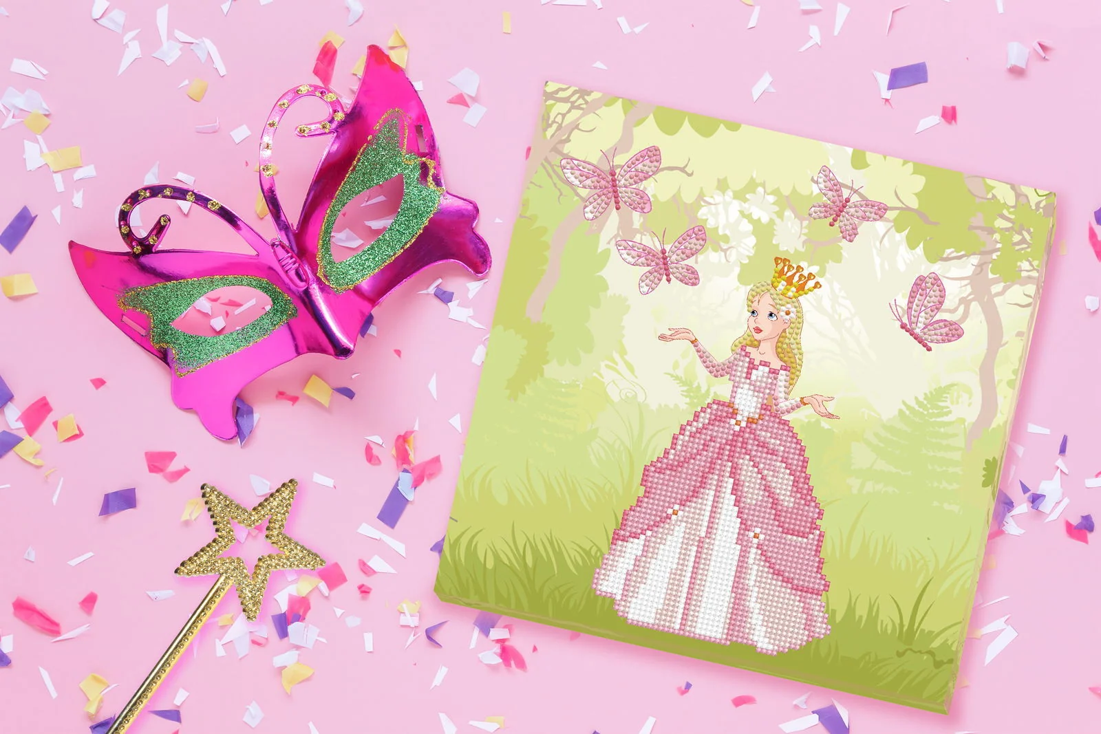 Diamond Dotz Decorative Box Princess Adventure - 11.0" x 11.0" - Image 2