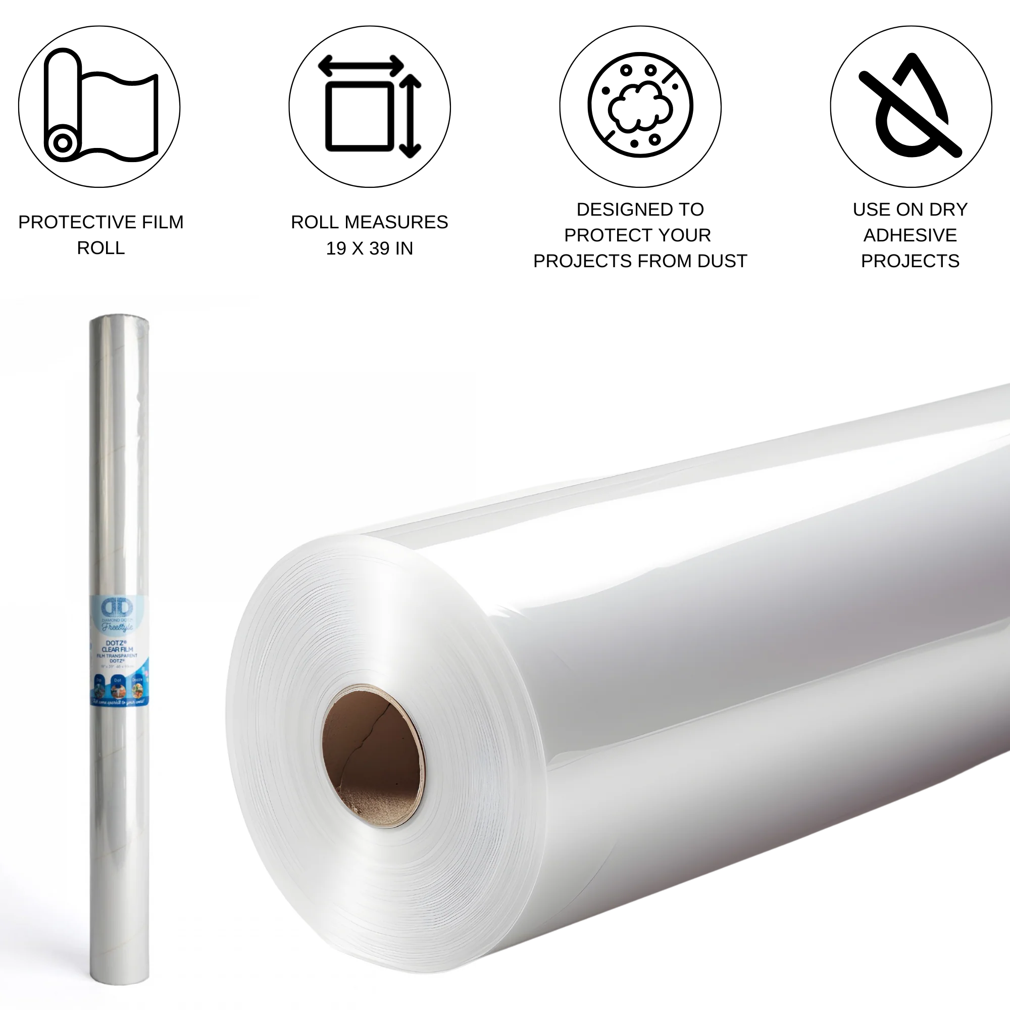 Diamond Dotz Protective Film Roll - 19 x 39 in (48 x 99 cm) - Image 3