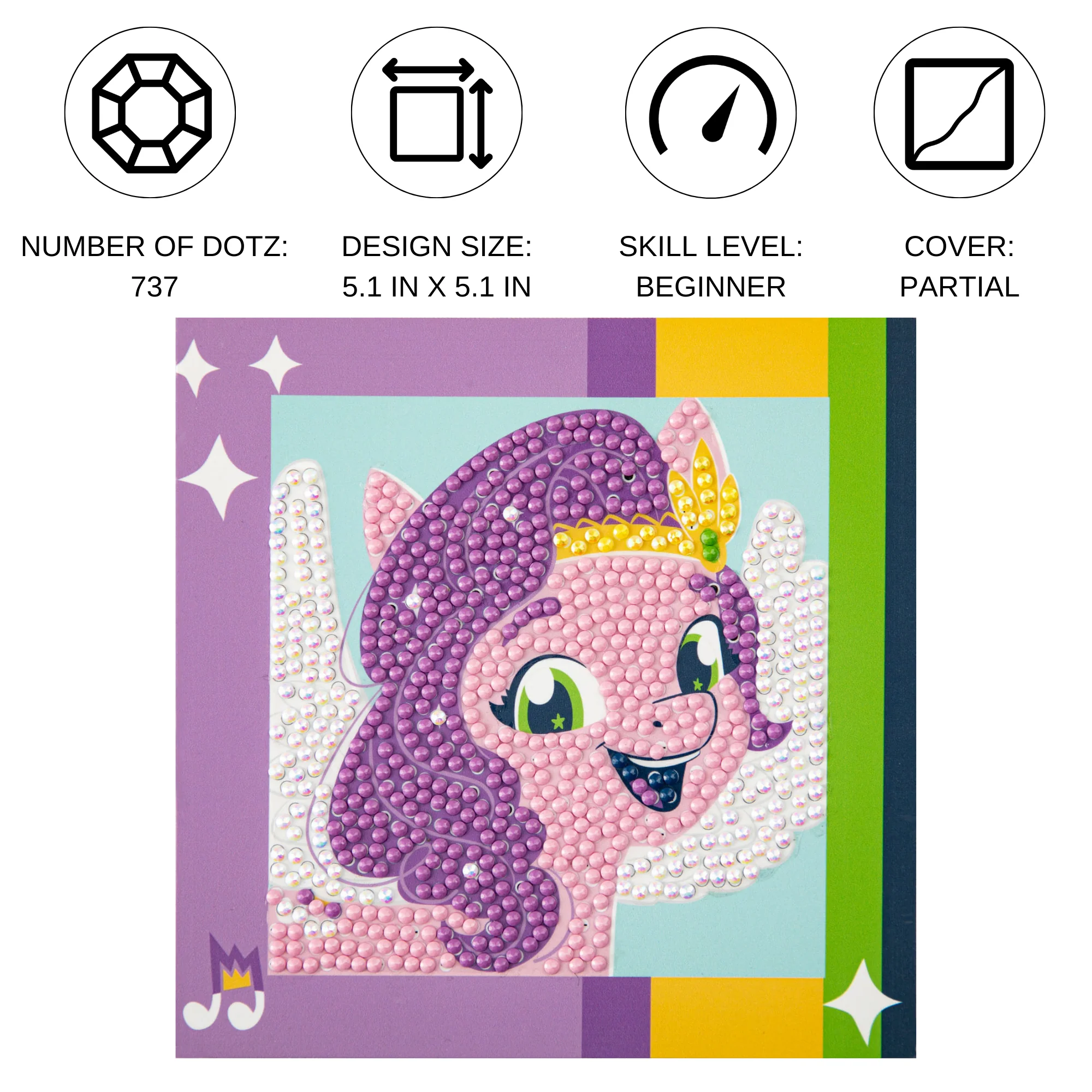 Diamond Dotz DOTZIES But First Sparkle! Diamond Painting - 5.1" x 5.1" - Image 4