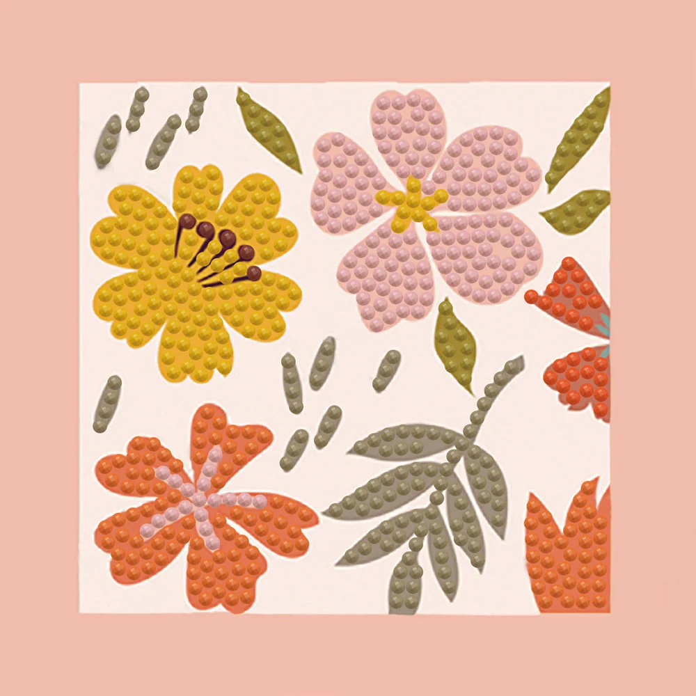 Diamond Dotz DOTZIES Floral Diamond Painting - 5.1" x 5.1"