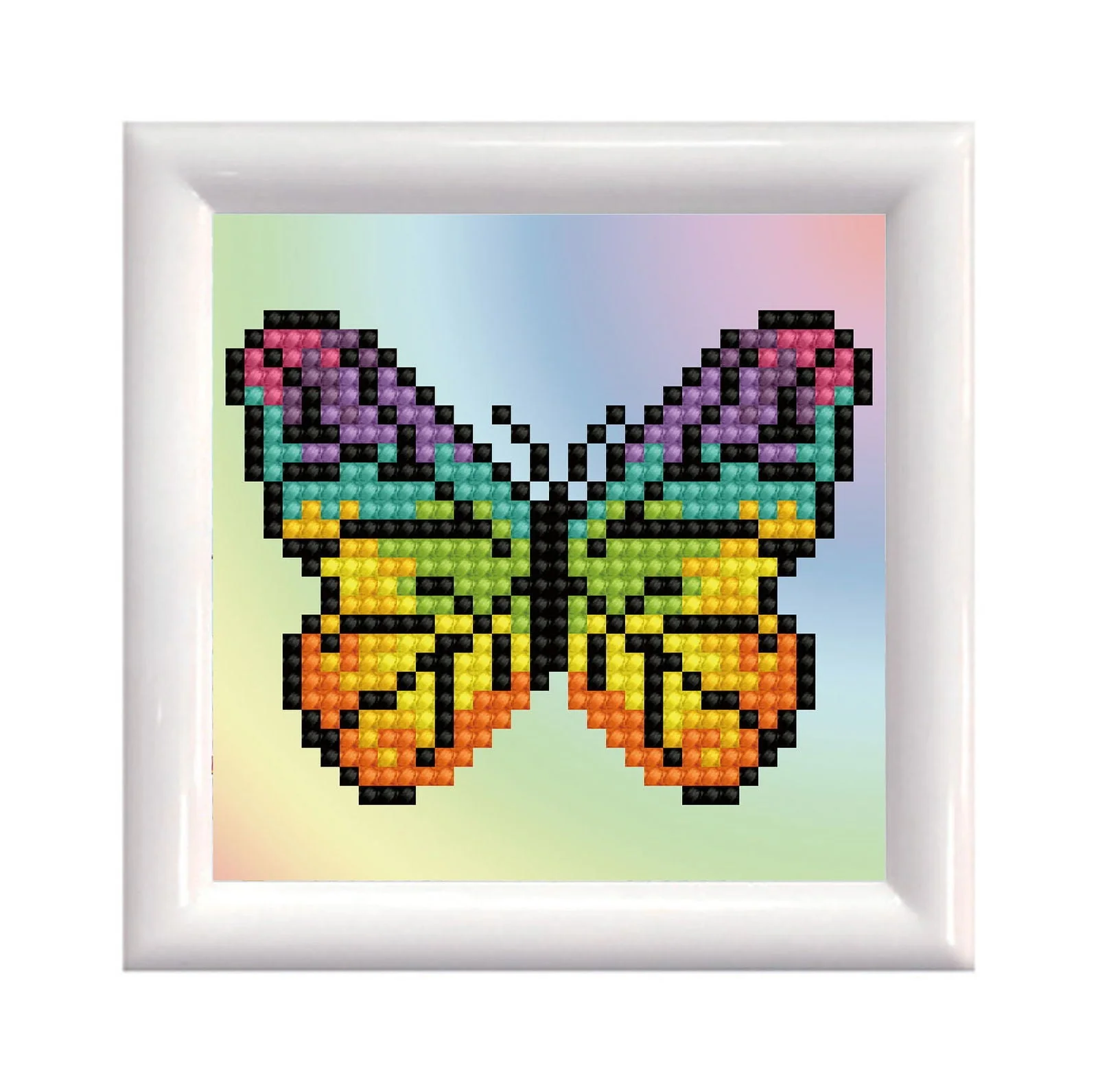 Diamond Dotz Rainbow Butterfly Includes Frame - 4.0" x 4.0"