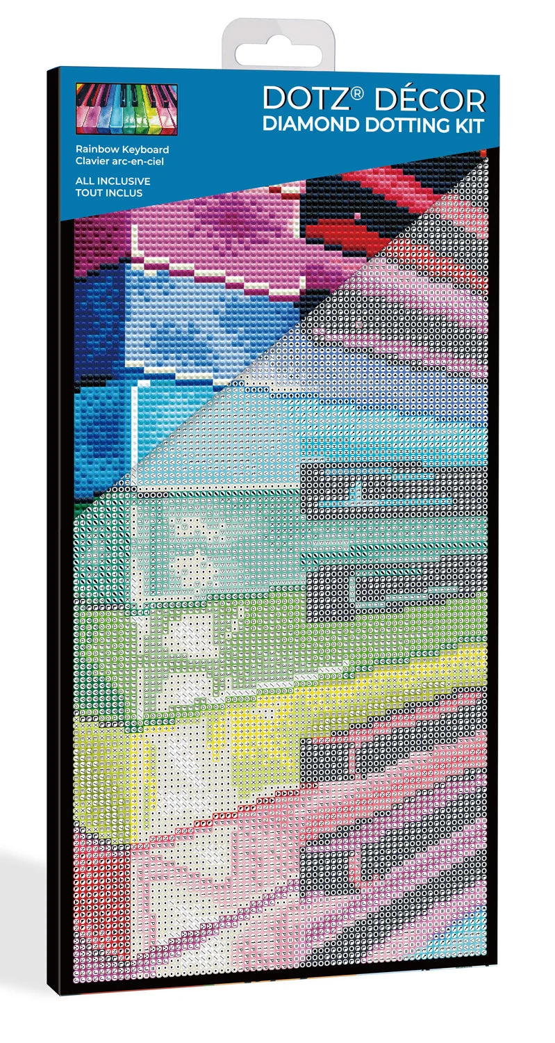 Diamond Dotz Decor Decorative Box Rainbow Keyboard Diamond Painting - 15.8" x 7.9" - Image 5