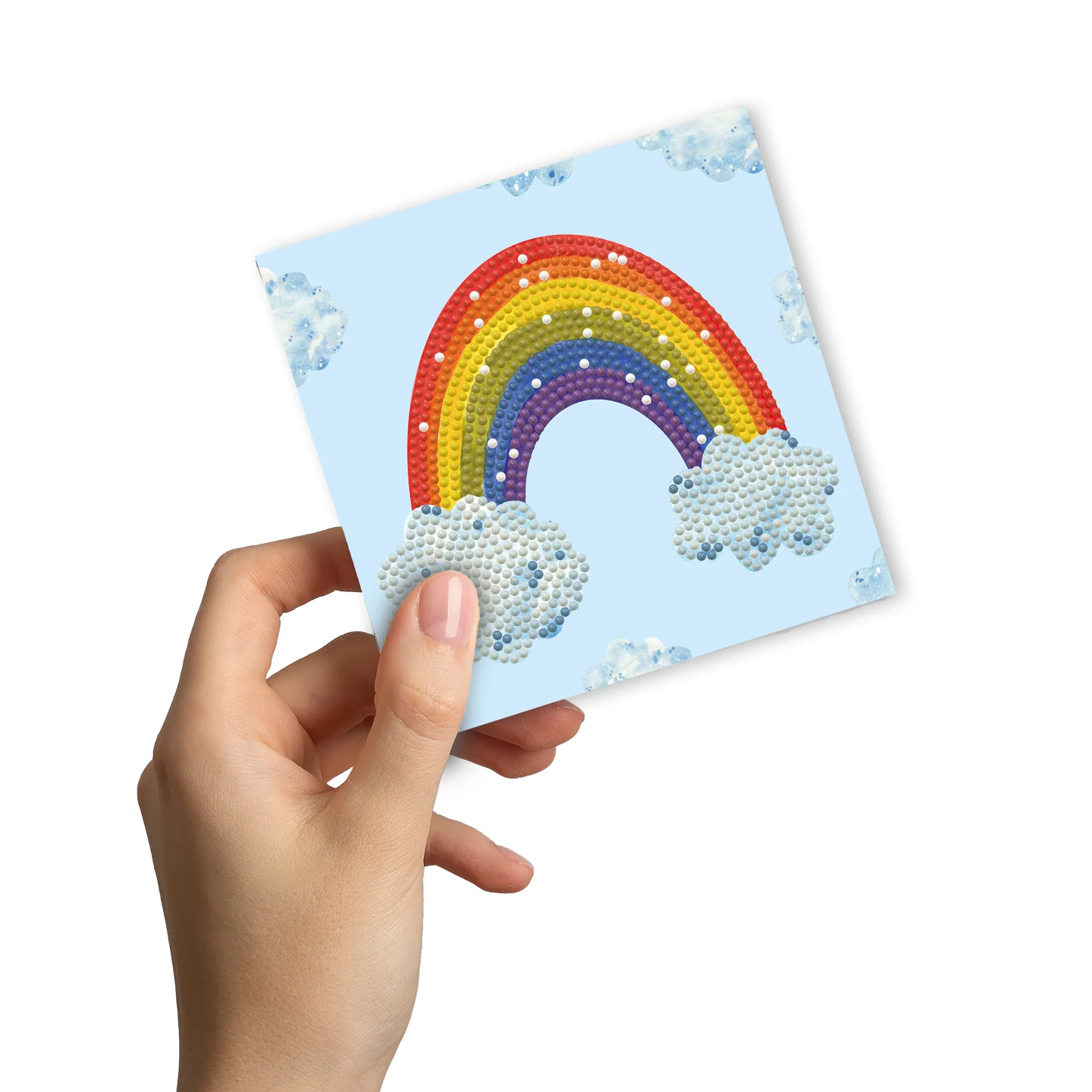Diamond Dotz Decorative Box Rainbow Smile - 5.9" x 5.9" - Image 3