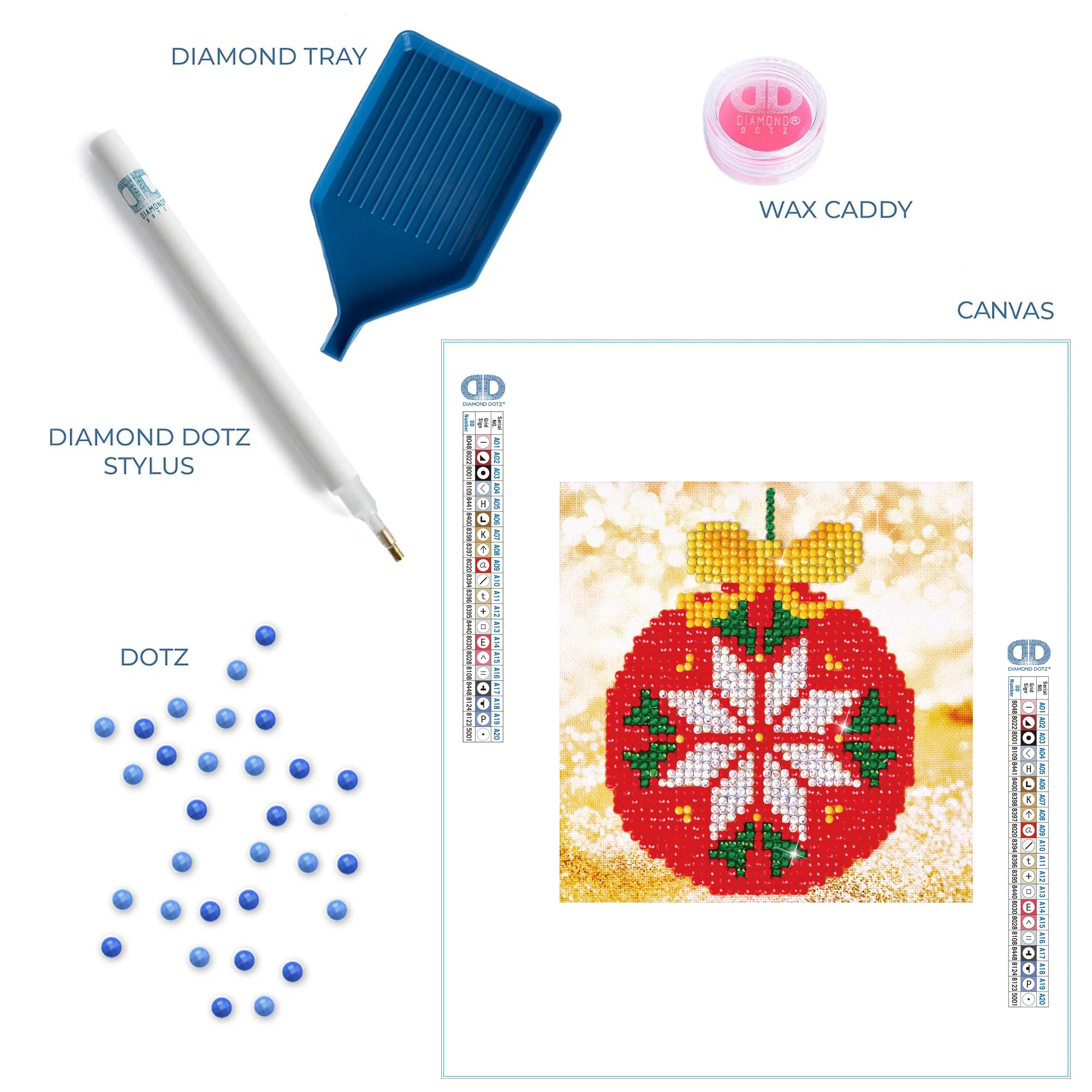 Diamond Dotz Red Bauble - 5.3" x 5.3" - Image 6
