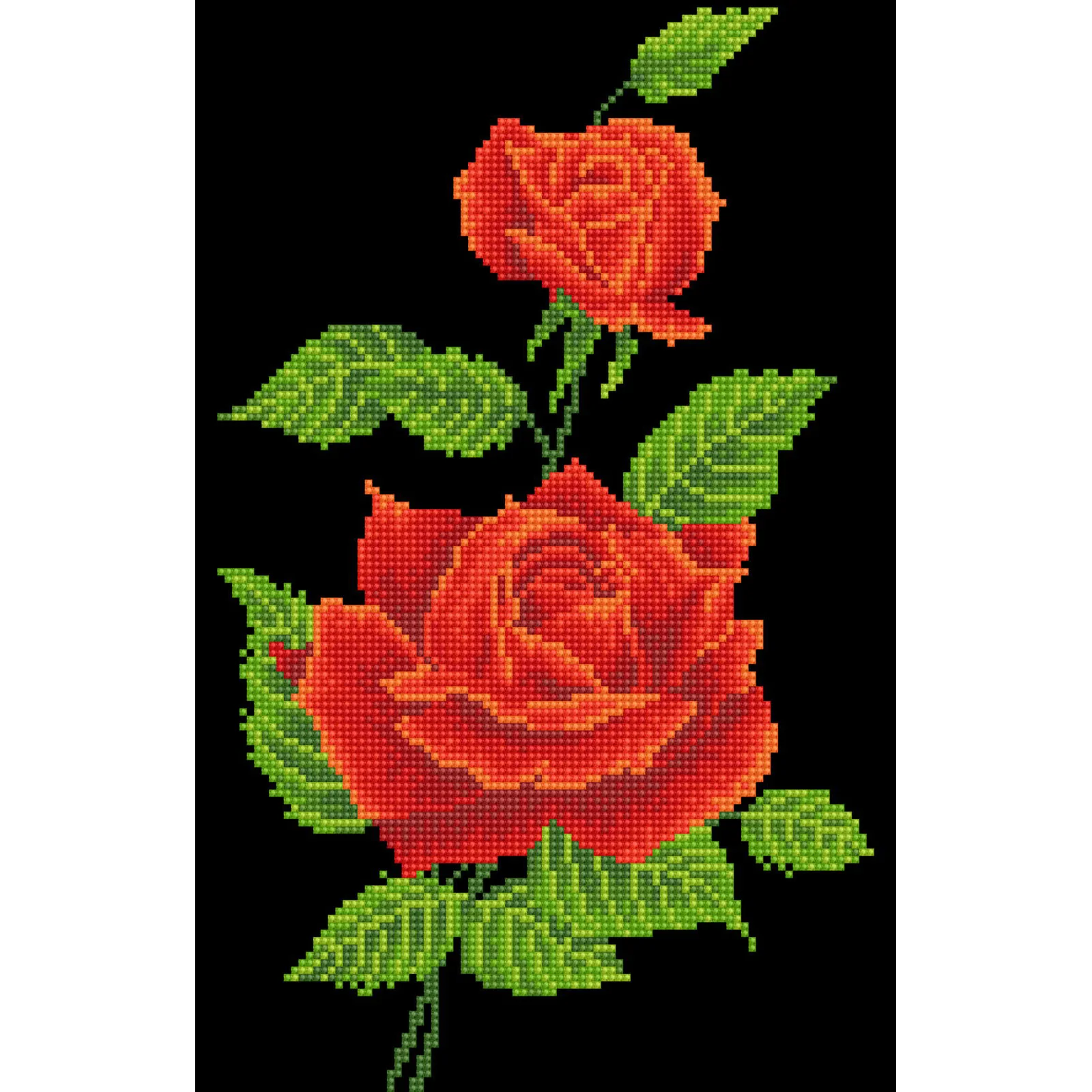 Diamond Dotz Red Rose Corsage - 10.6" x 16.5" - Image 6