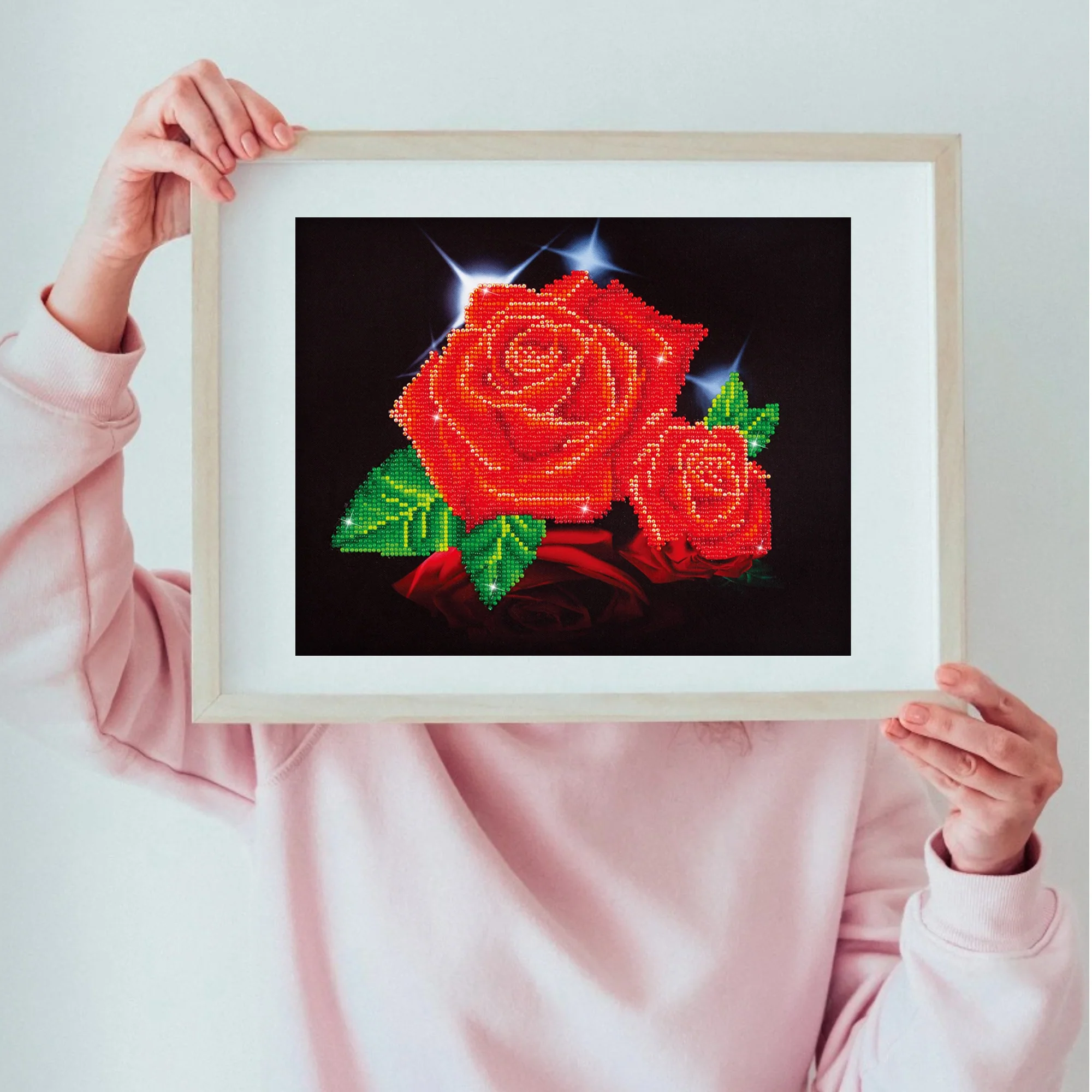 Diamond Dotz Red Rose Sparkle - 14.0" x 11.0" - Image 4