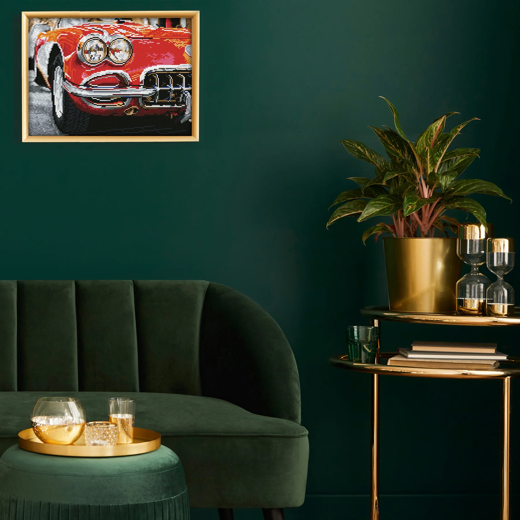 Diamond Dotz Red Sports Car - 16.9" x 12.2" - Image 5