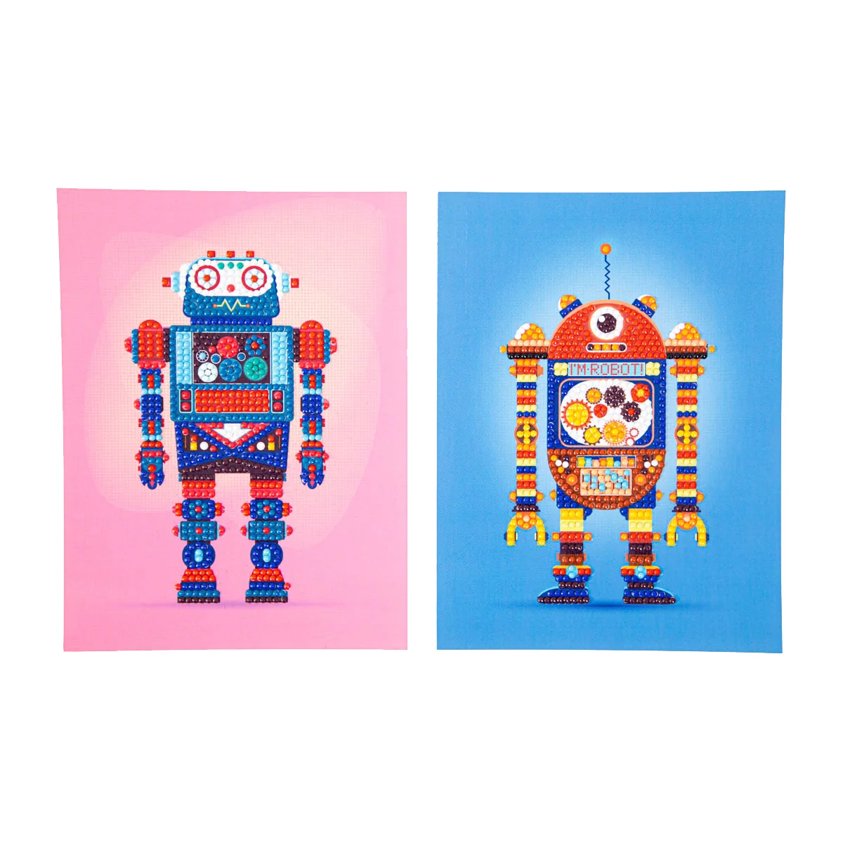 Diamond Dotz DOTZIES Robot Games 1 Diamond Painting - 5.9" x 7.8"