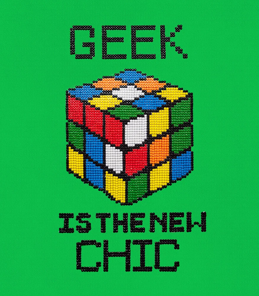 Diamond Dotz Rubik's Geek Chic - 11.8" x 13.5"