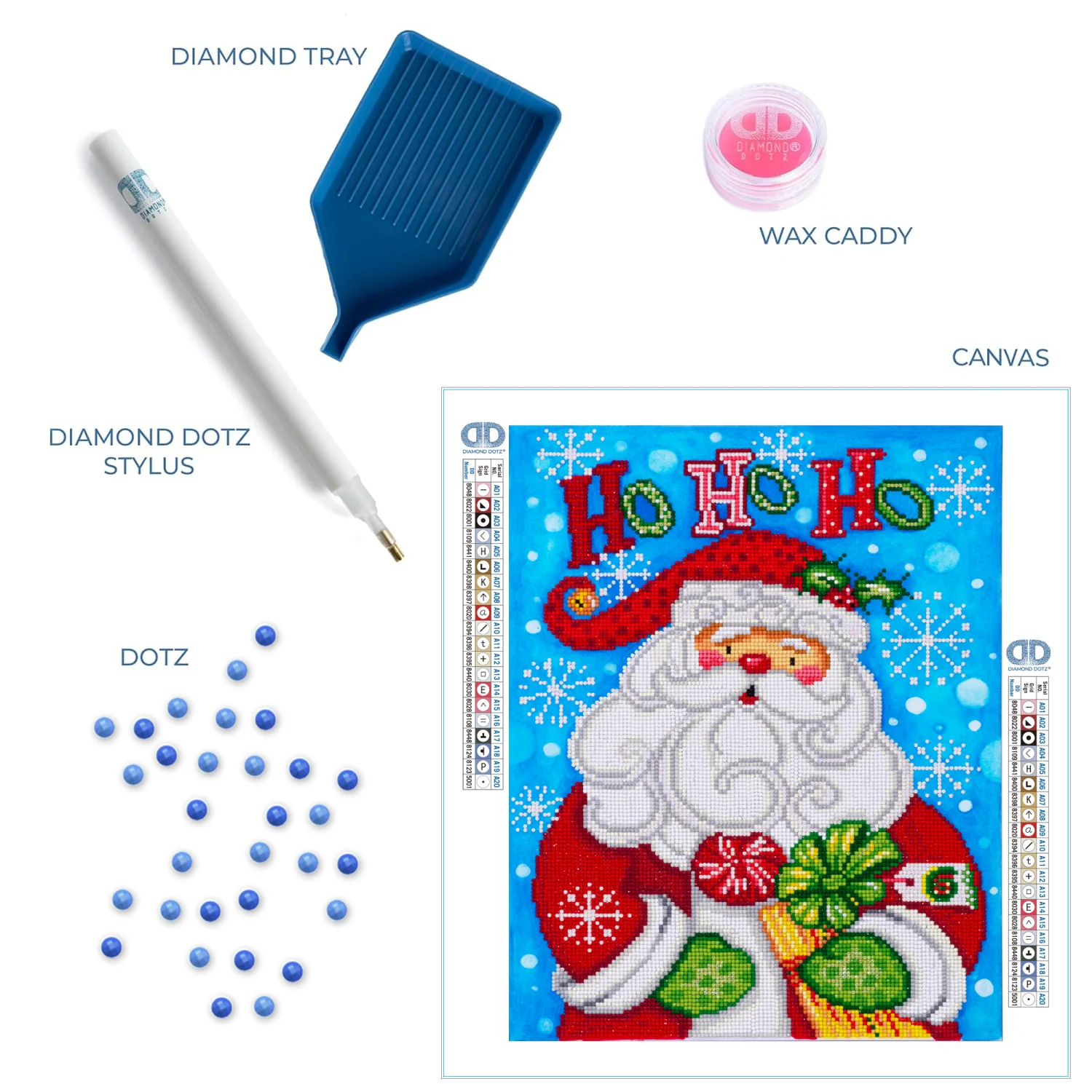 Diamond Dotz Santa Ho Ho Ho - 13.8" x 17.7" - Image 5