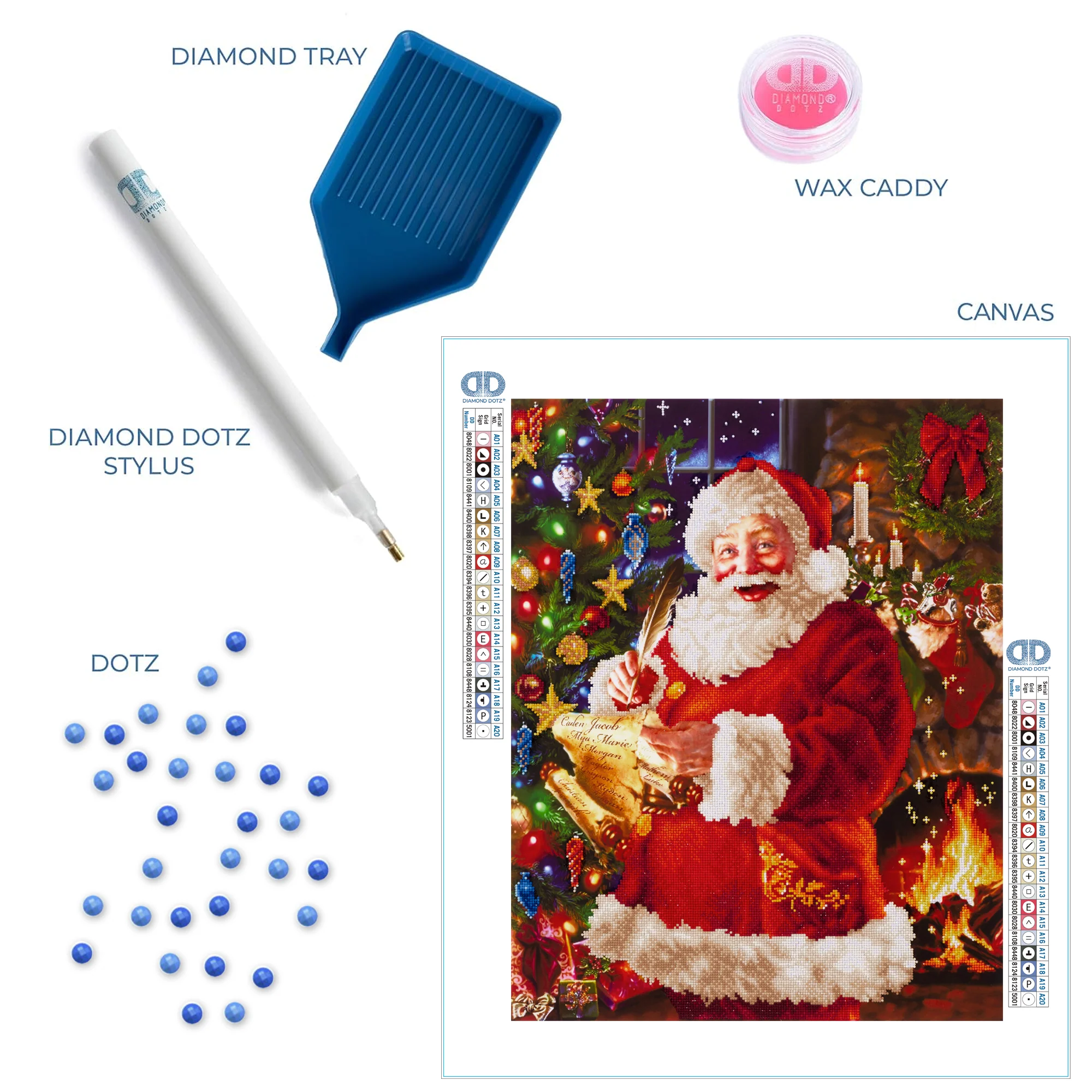 Diamond Dotz Santa's List - 22.4" x 28.4" - Image 4