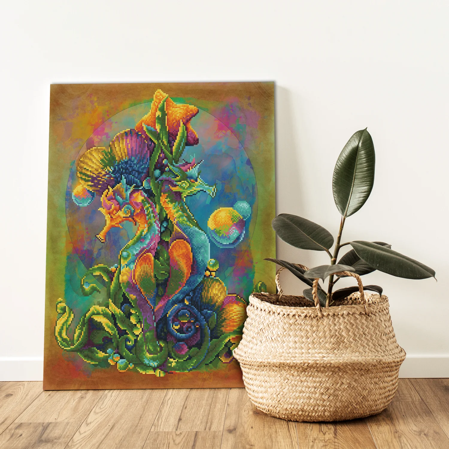 Diamond Dotz Sea Horses - 20.5" x 26.0" - Image 4