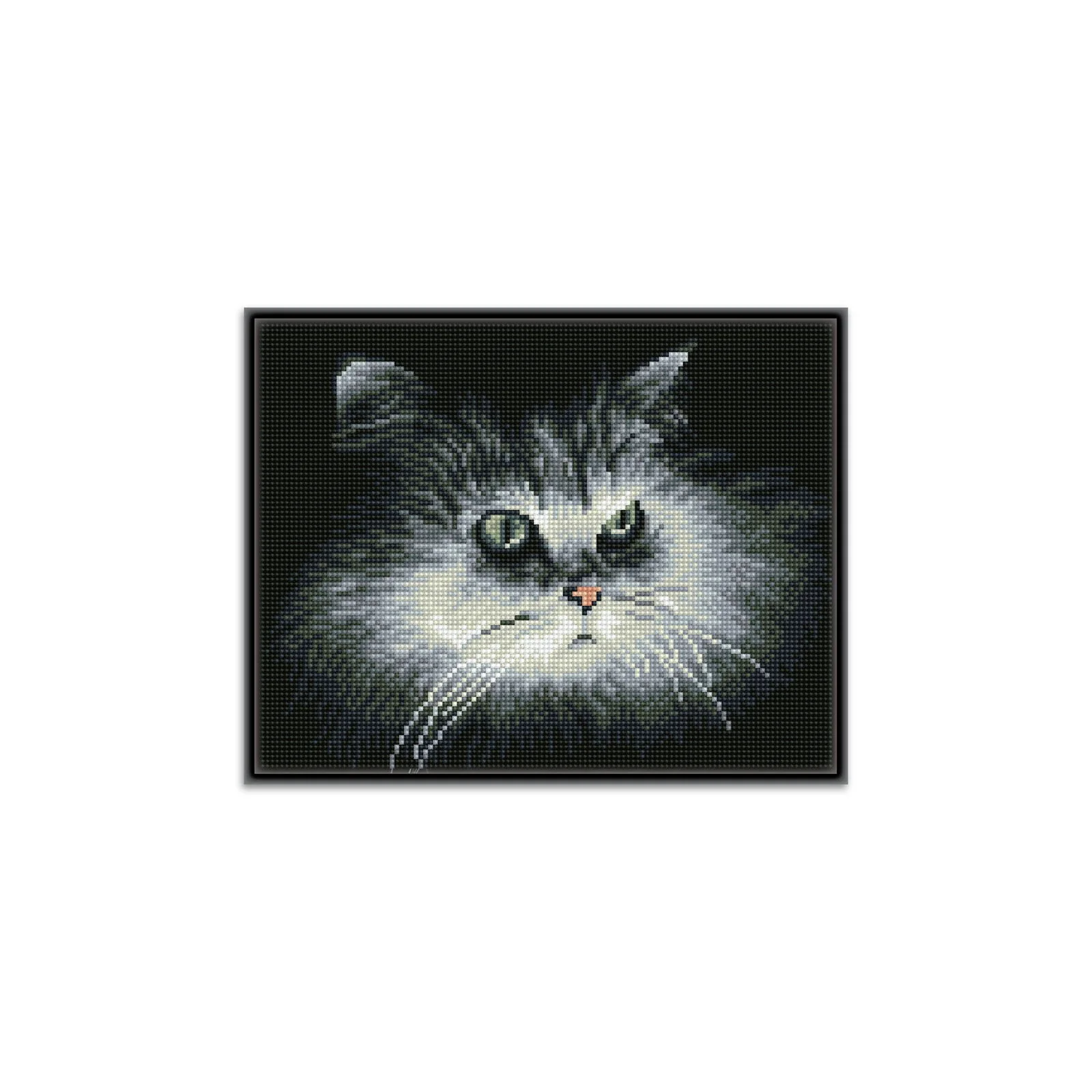 Diamond Dotz Shadow Cat Pre-Framed Kit - 12.6" x 9.8" - Image 2