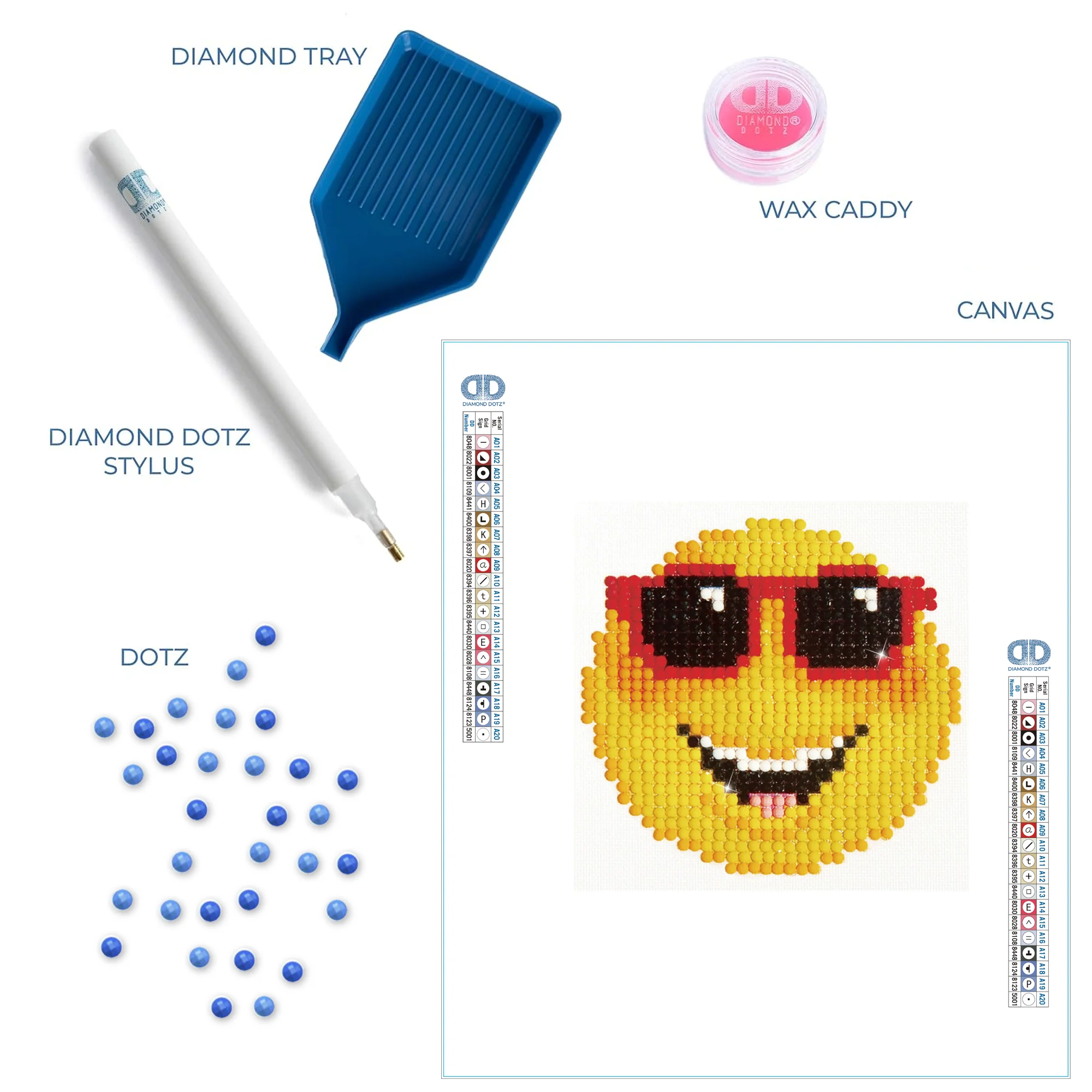 Diamond Dotz Smiling Face - 4.0" x 4.0" - Image 6