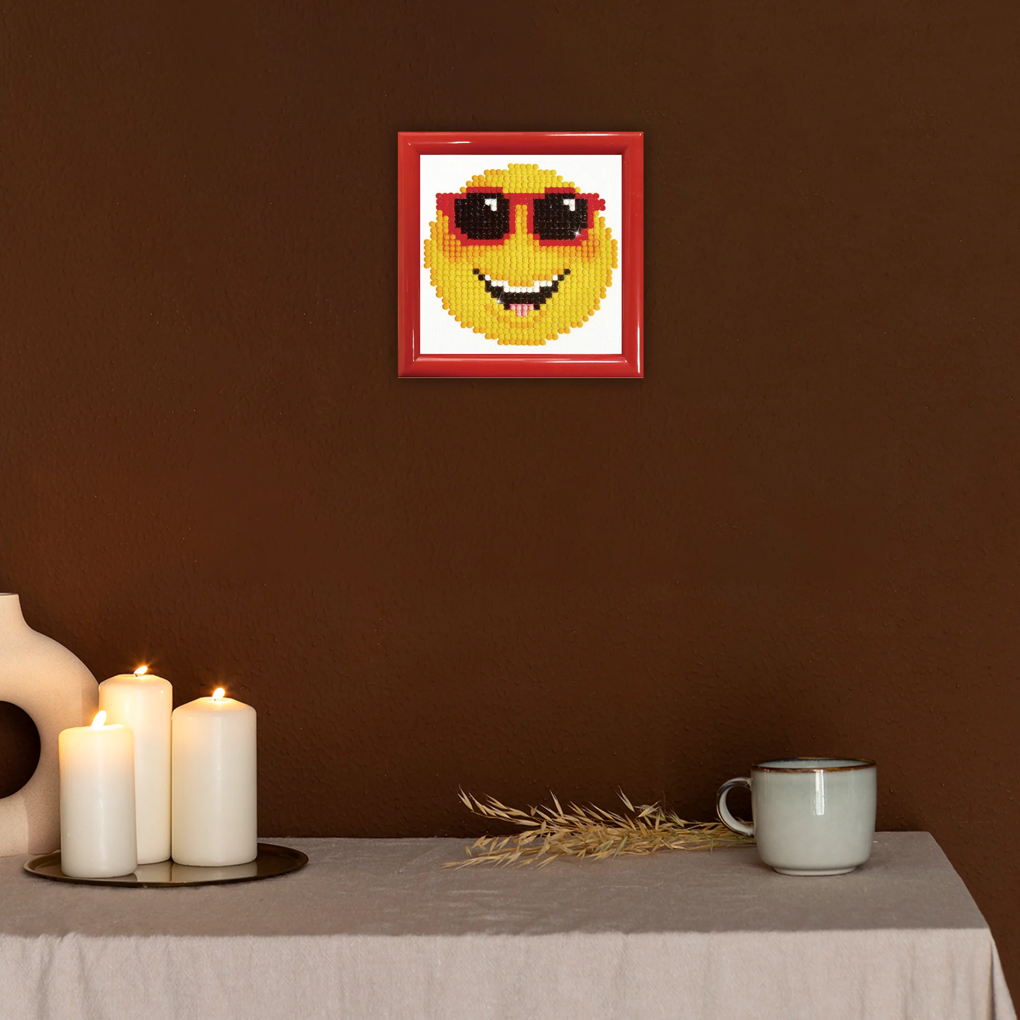 Diamond Dotz Smiling Face with Frame - 4.0" x 4.0" - Image 5