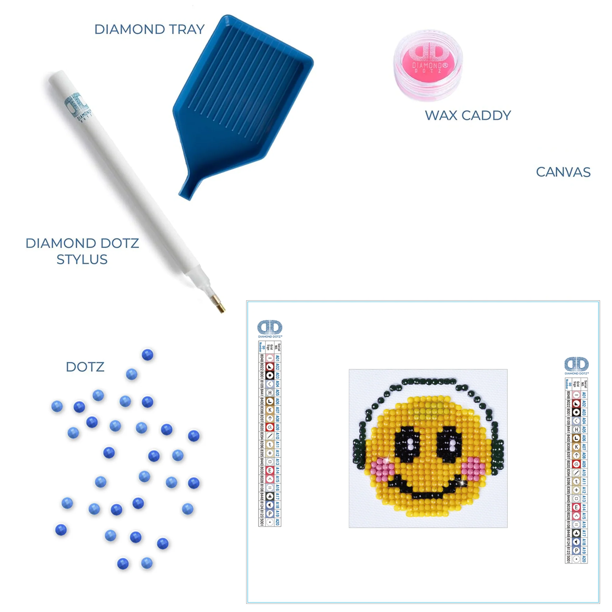 Diamond Dotz Smiling Groove - 3.0" x 3.0" - Image 5